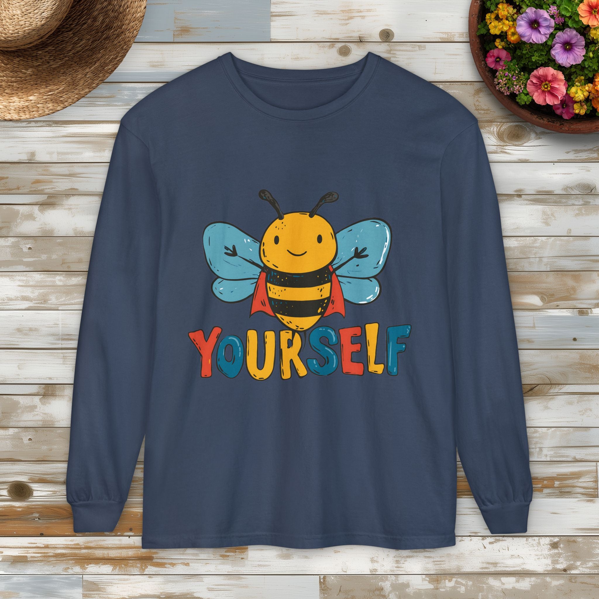 Superhero Bee Yourself Long Sleeve Tee