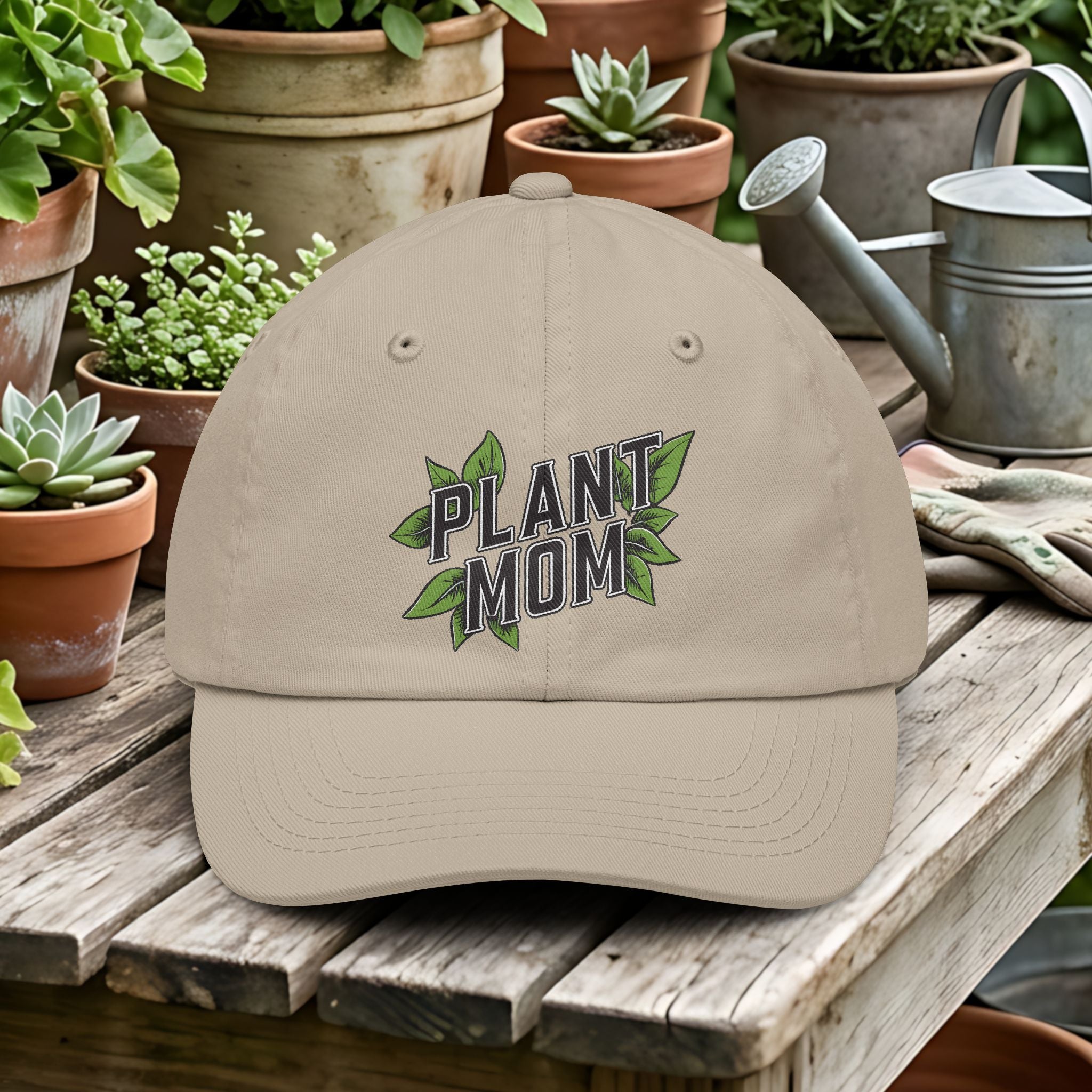 Plant Mom Collegiate Style Gardening Hat