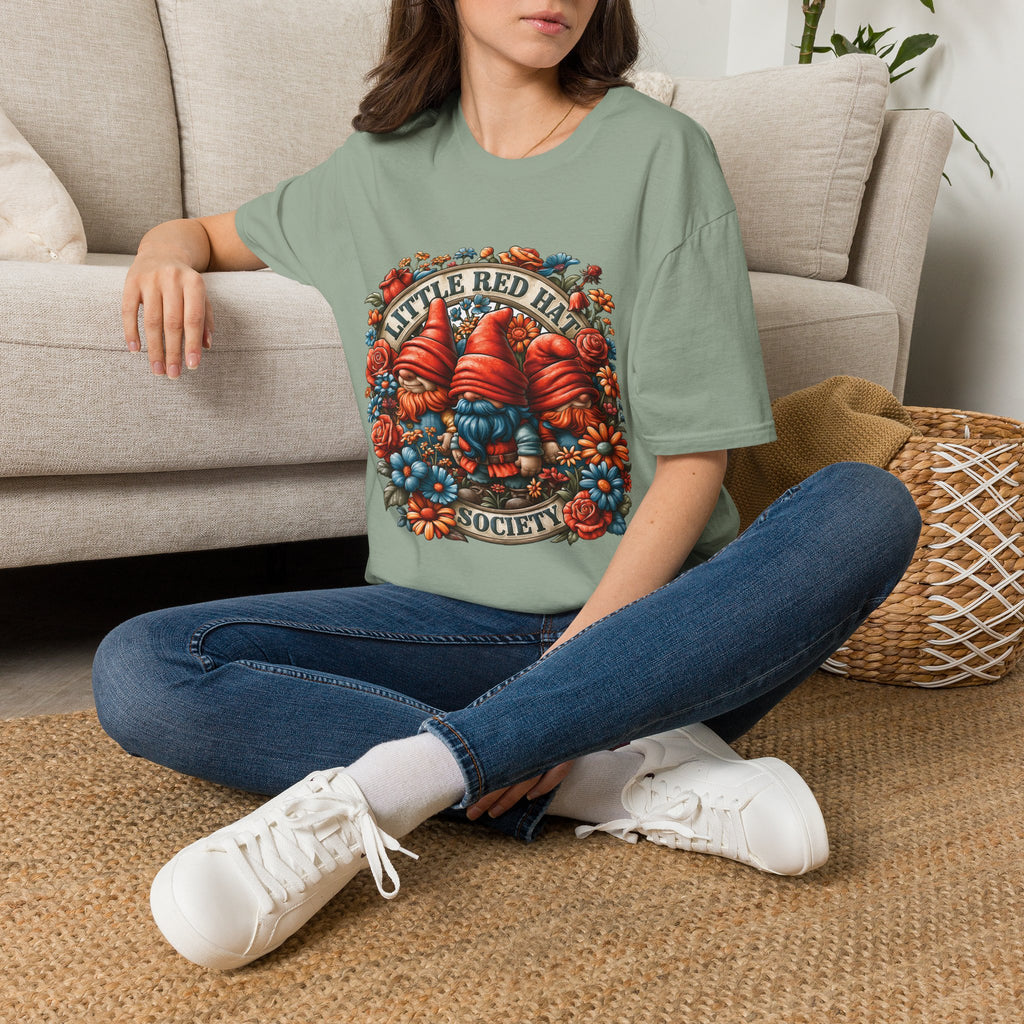 Garden Gnome Little Red Hat Society T-Shirt