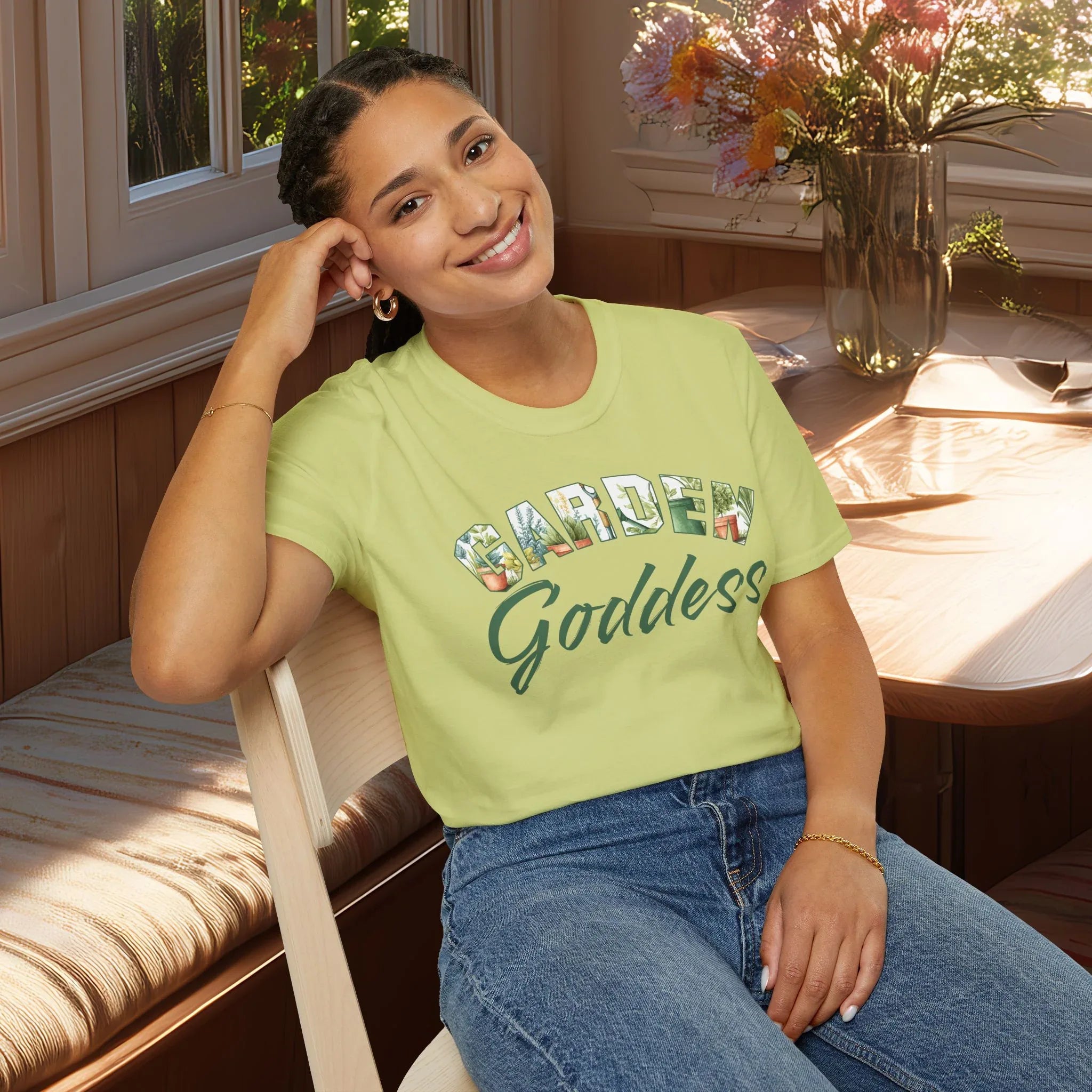 Garden Goddess T-Shirt for Plant Lovers