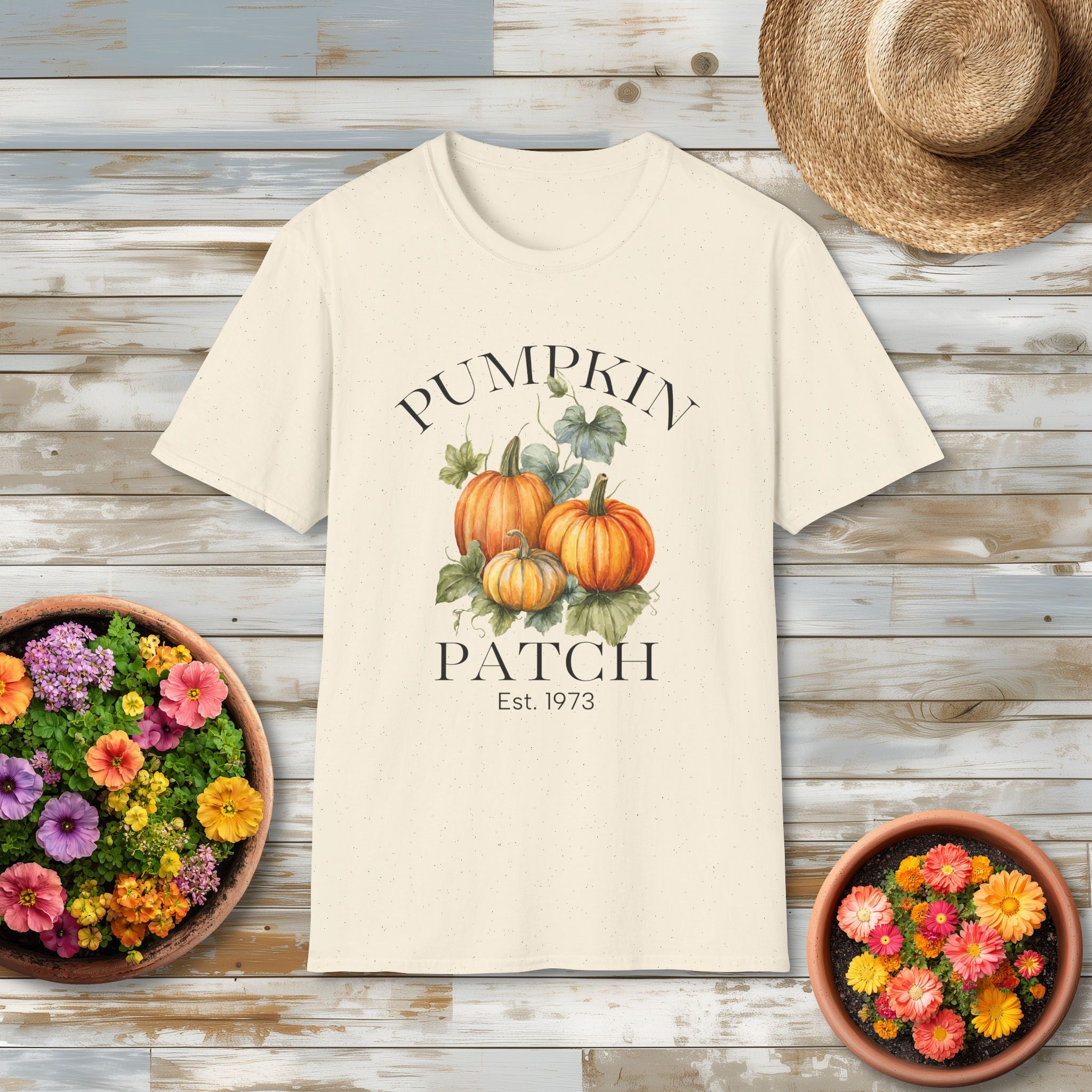 Rustic Pumpkin Patch Tee with Vintage Farm Style