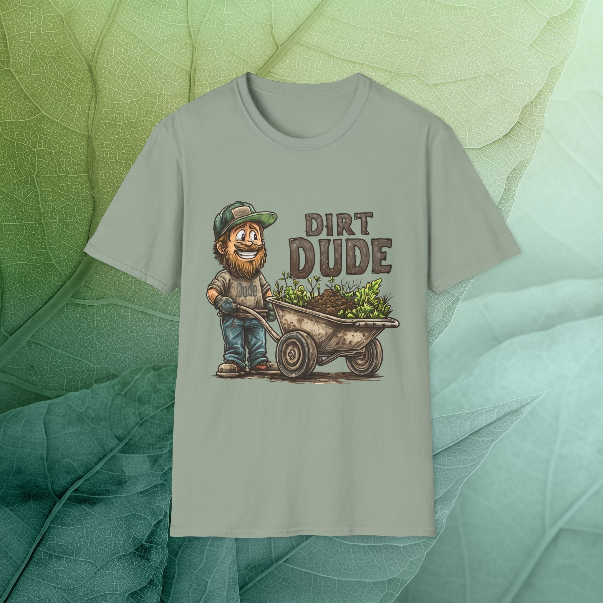 Dirt Dude with Wheelbarrow T-Shirt