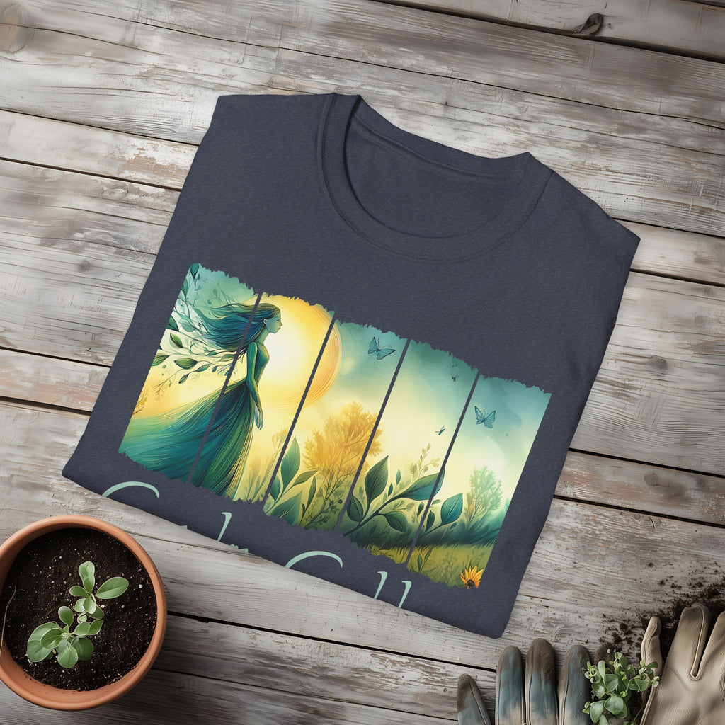Divine Feminine Garden T-Shirt for Gardeners