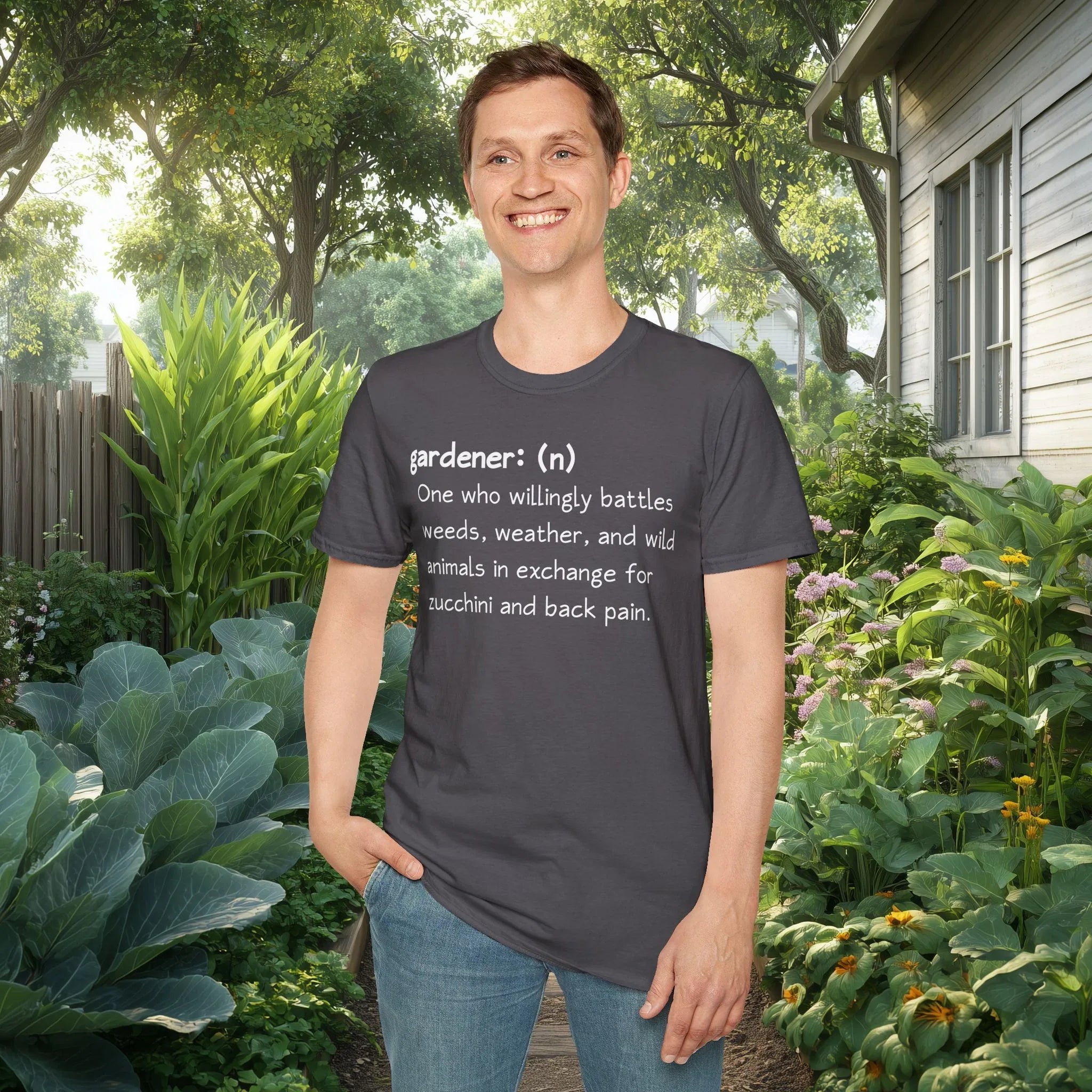Gardener Definition, Zucchini and Back Pain T-Shirt