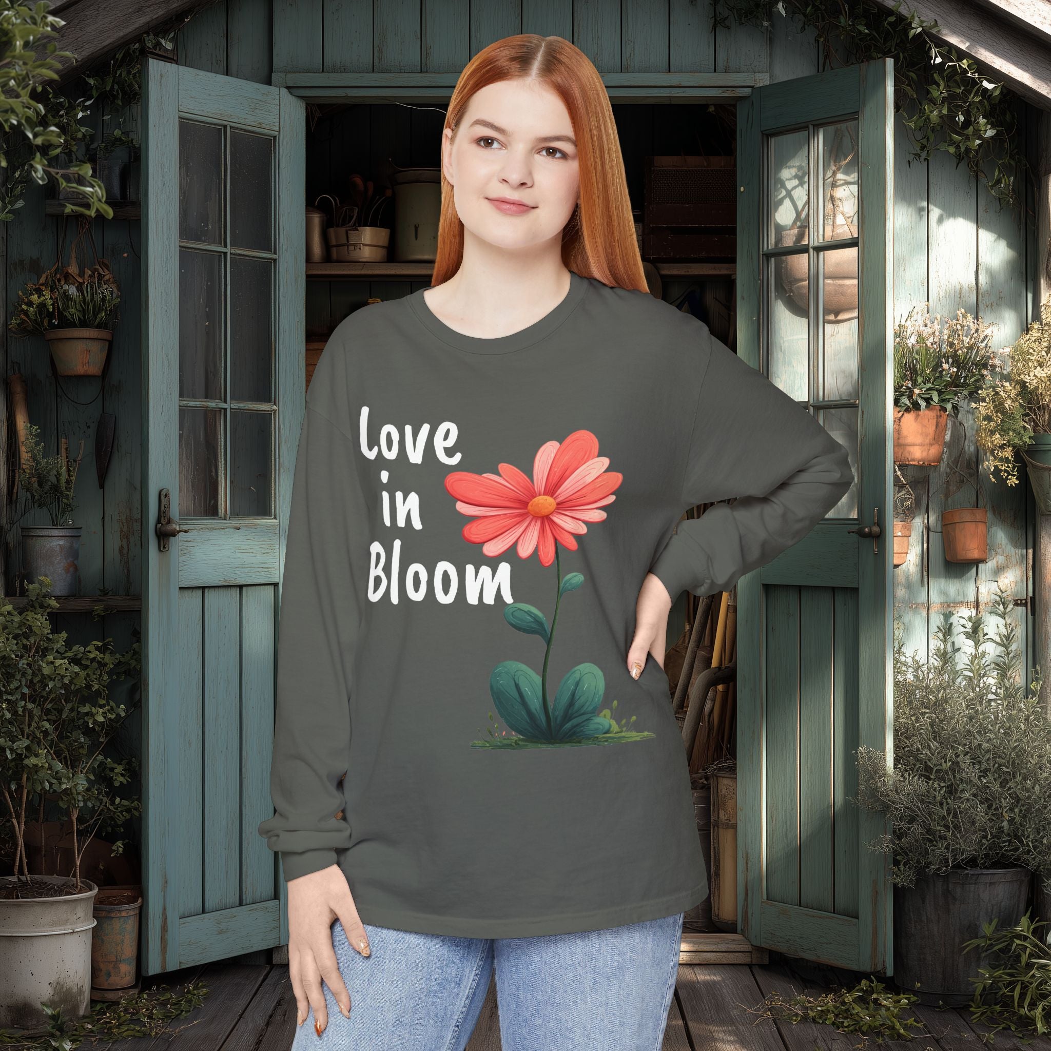Love in Bloom Romantic Long Sleeve Tee