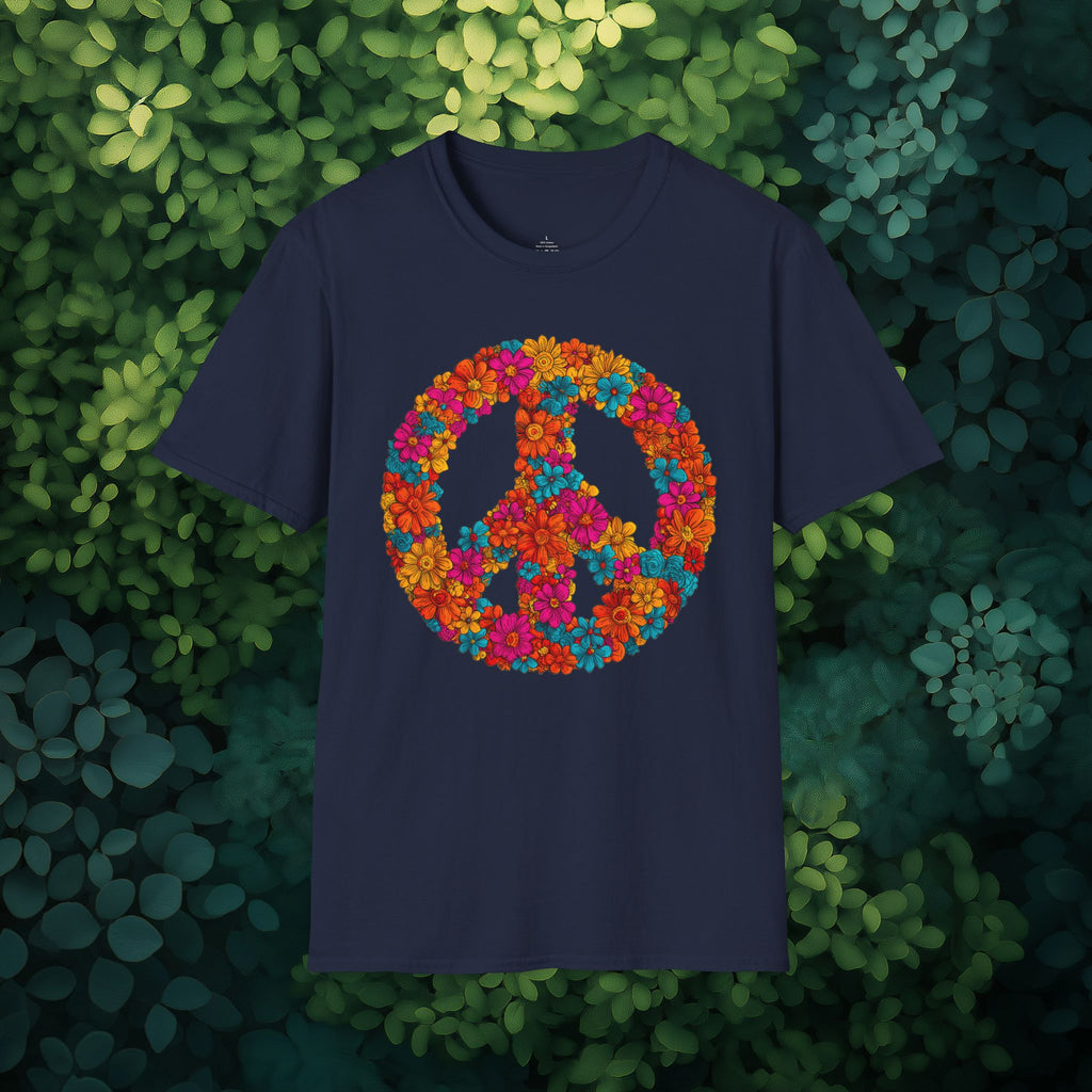Flower Power Peace Sign Tee