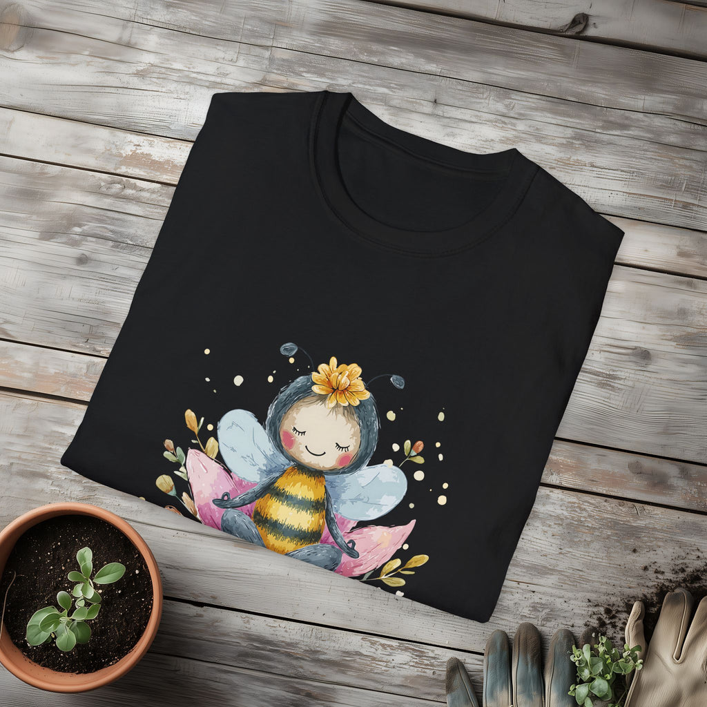 Bee Yourself Meditation Unisex T-Shirt for Yoga Enthusiasts