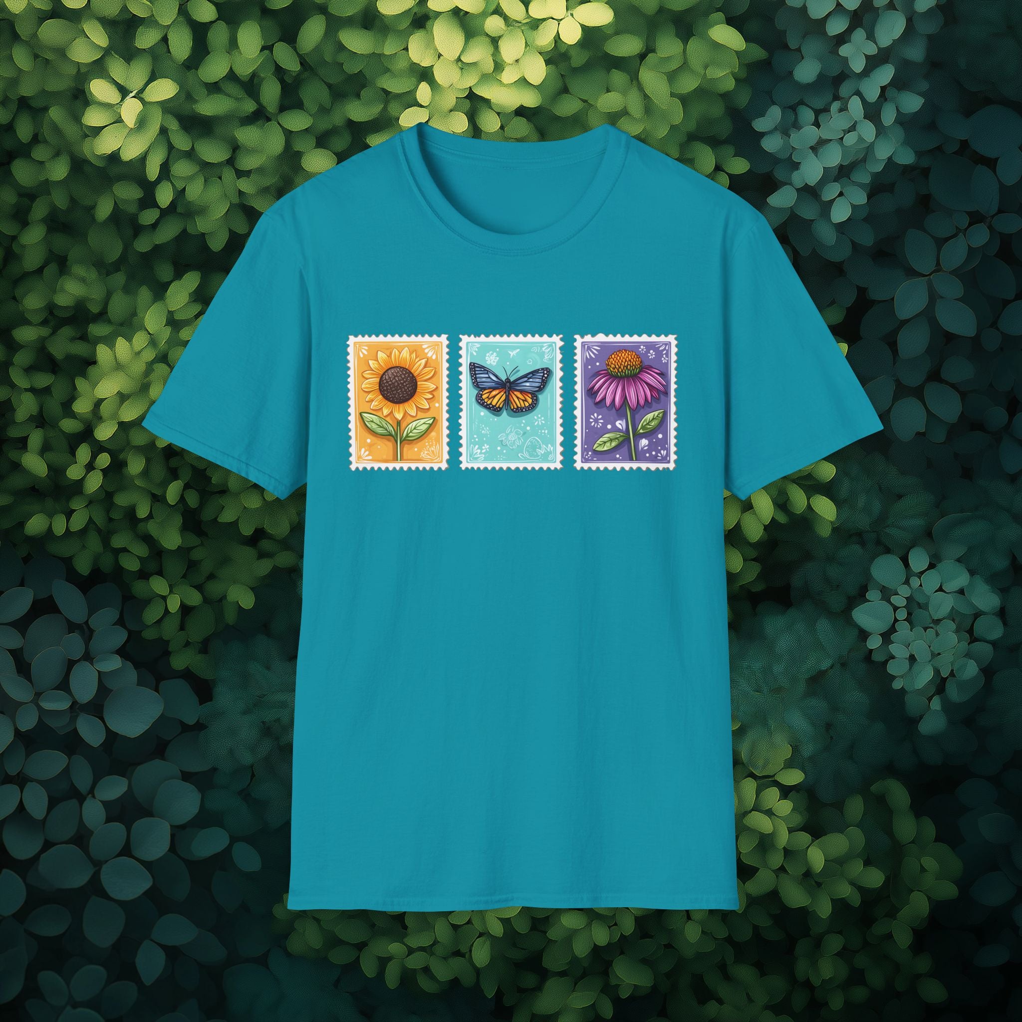 Trio of Floral Postage Stamps T-Shirt