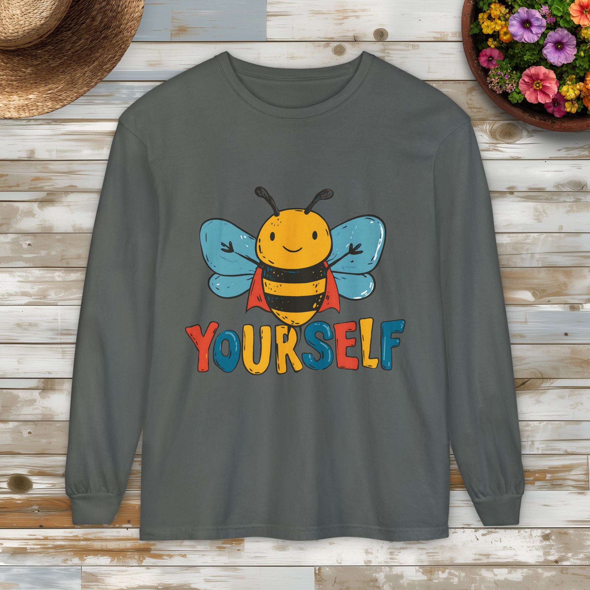 Superhero Bee Yourself Long Sleeve Tee