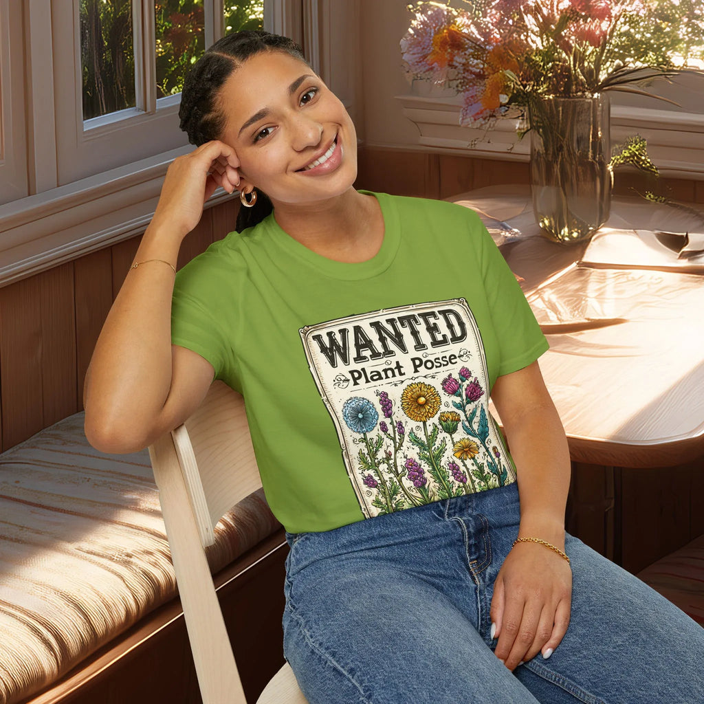 Plant Posse Wanted Poster T-Shirt