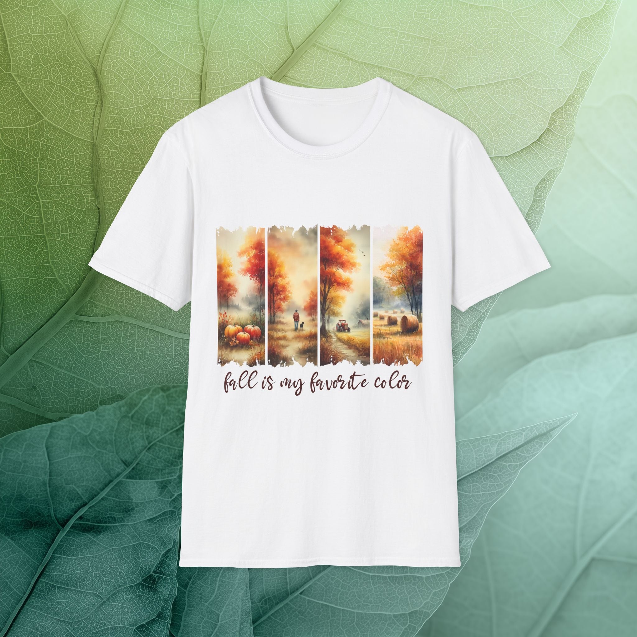 Fall is My Favorite Color Farm Scene T-Shirt