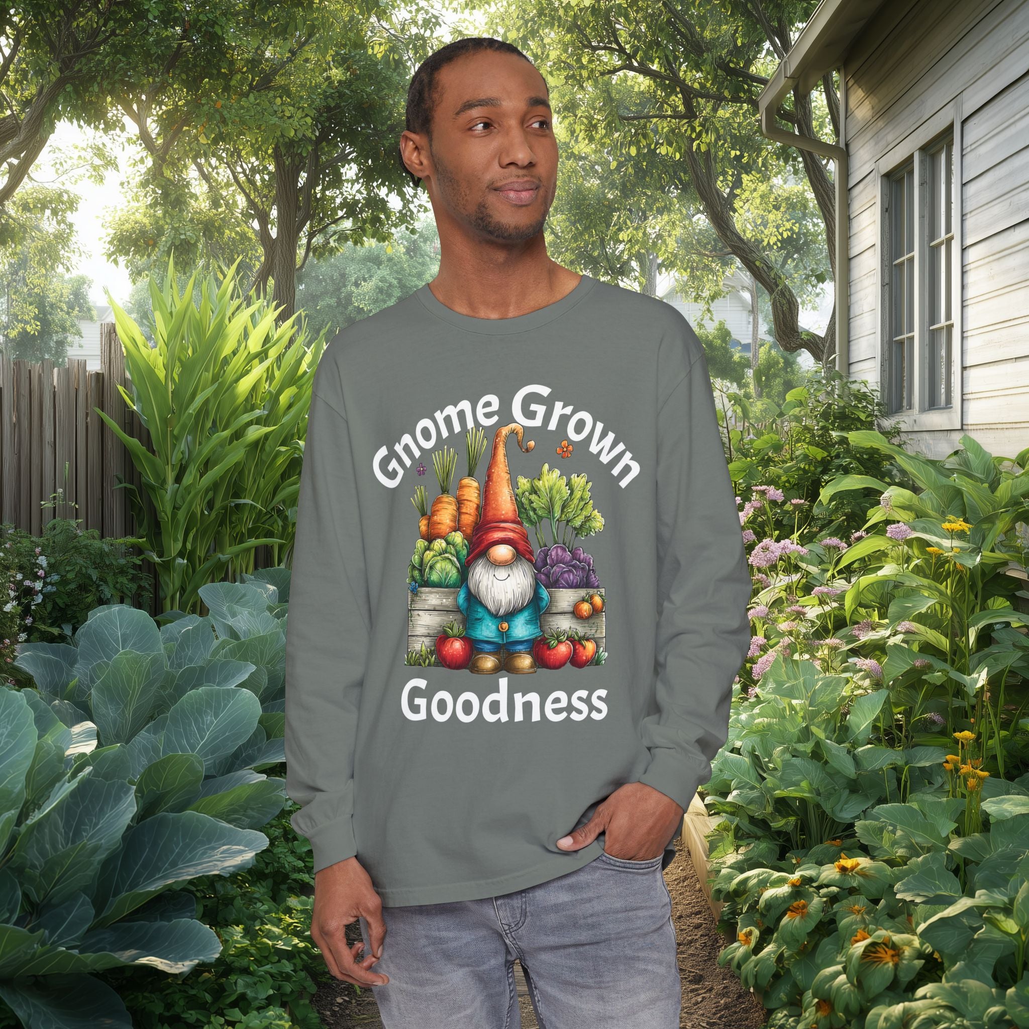 Gnome Grown Goodness Long Sleeve Tee