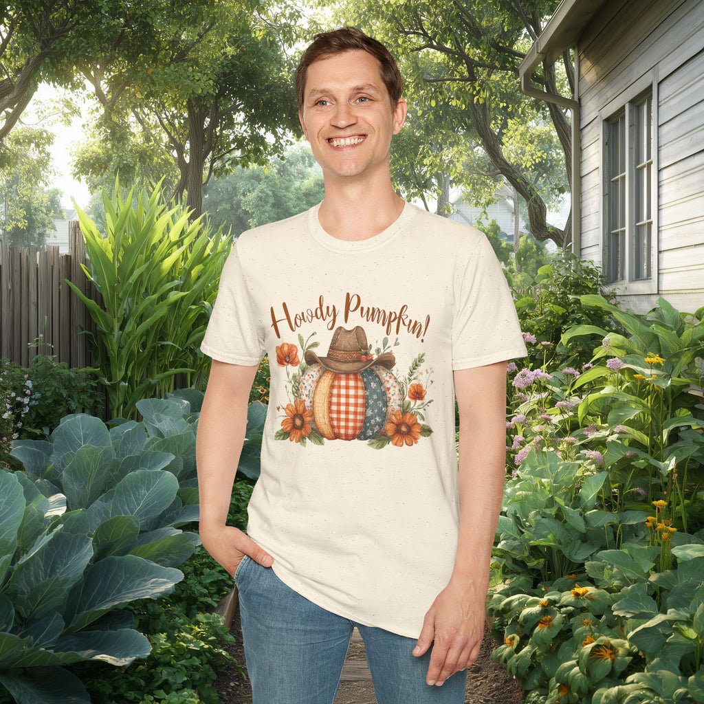 Patchwork Howdy Pumpkin T-Shirt