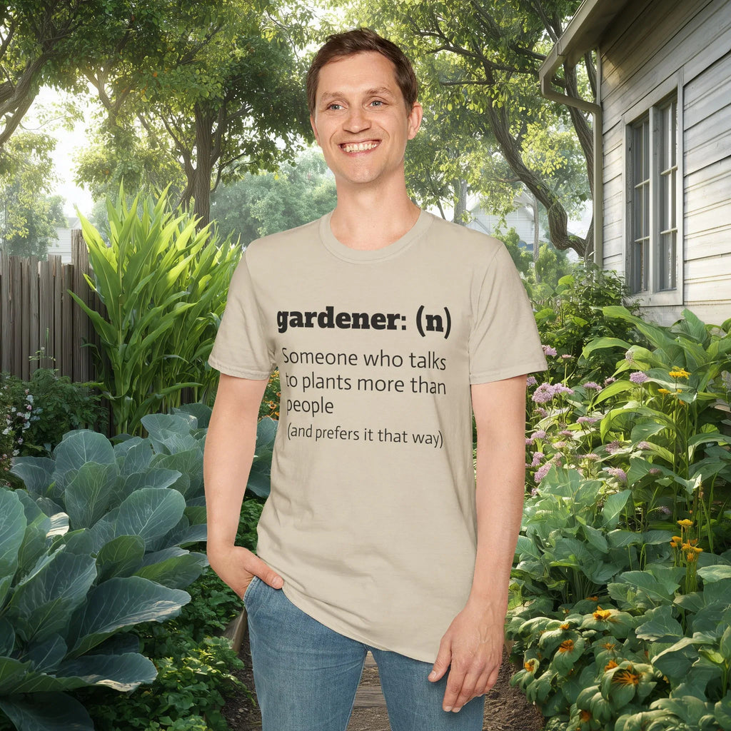 Gardener Definition, Prefers Plants to People T-Shirt