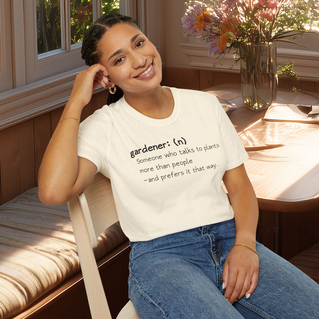 Gardener Definition, Prefers Plants to People T-Shirt