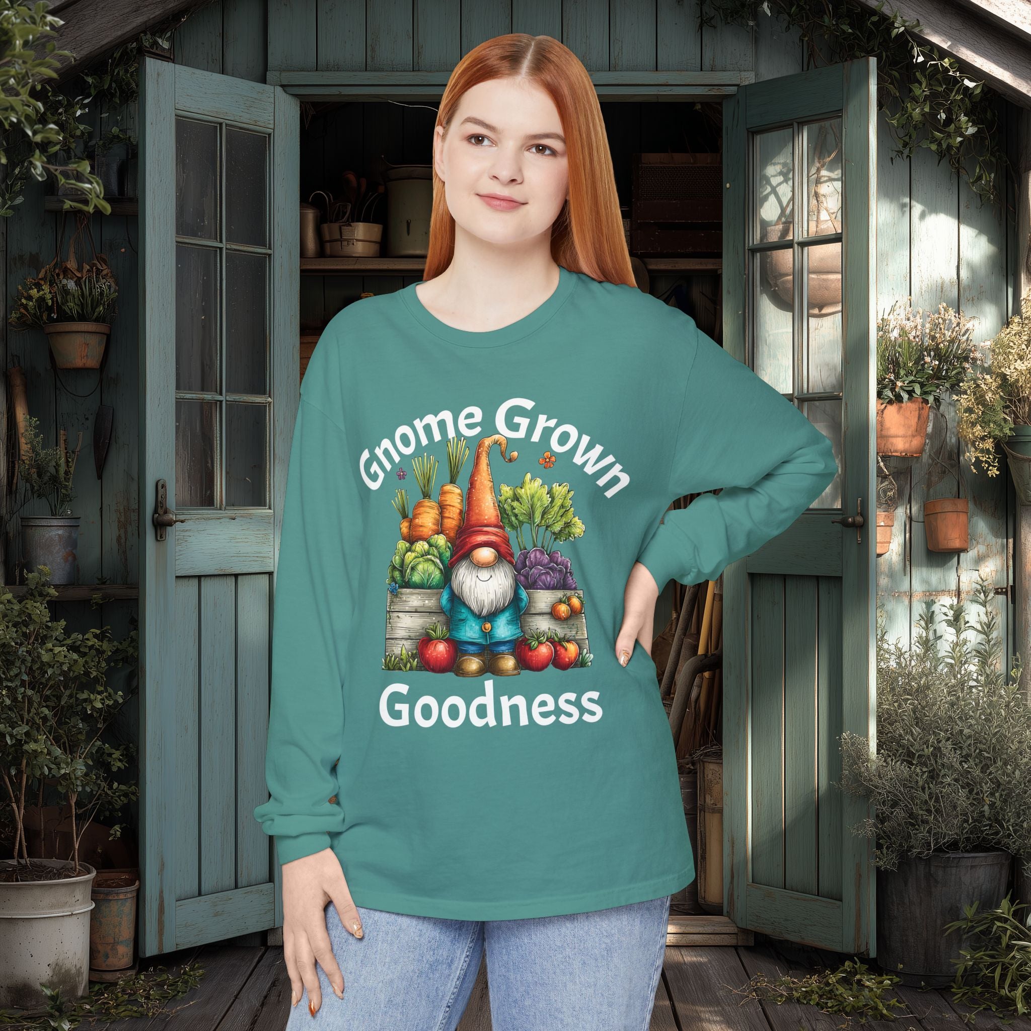 Gnome Grown Goodness Long Sleeve Tee