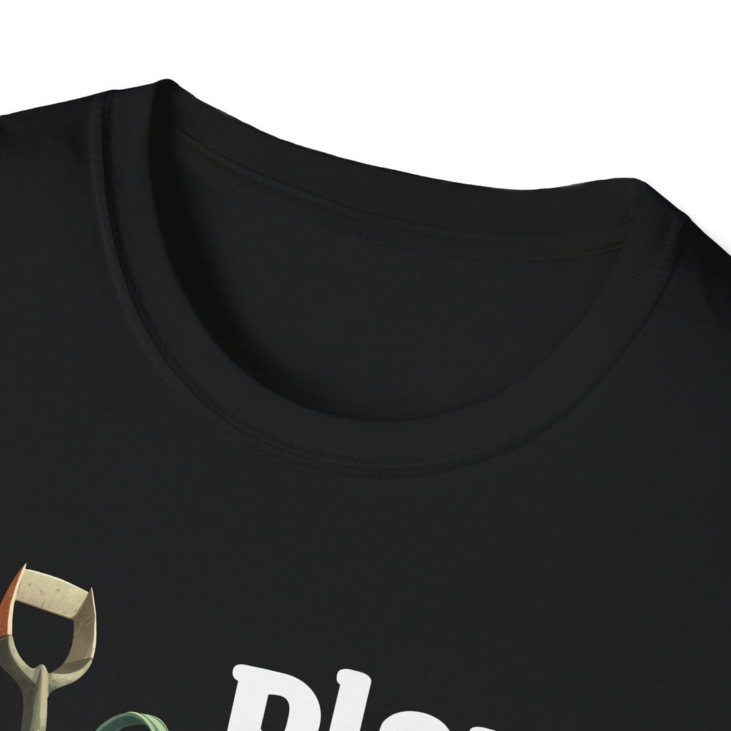 Plant Pick Repeat, Cartoon Gardener T-Shirt