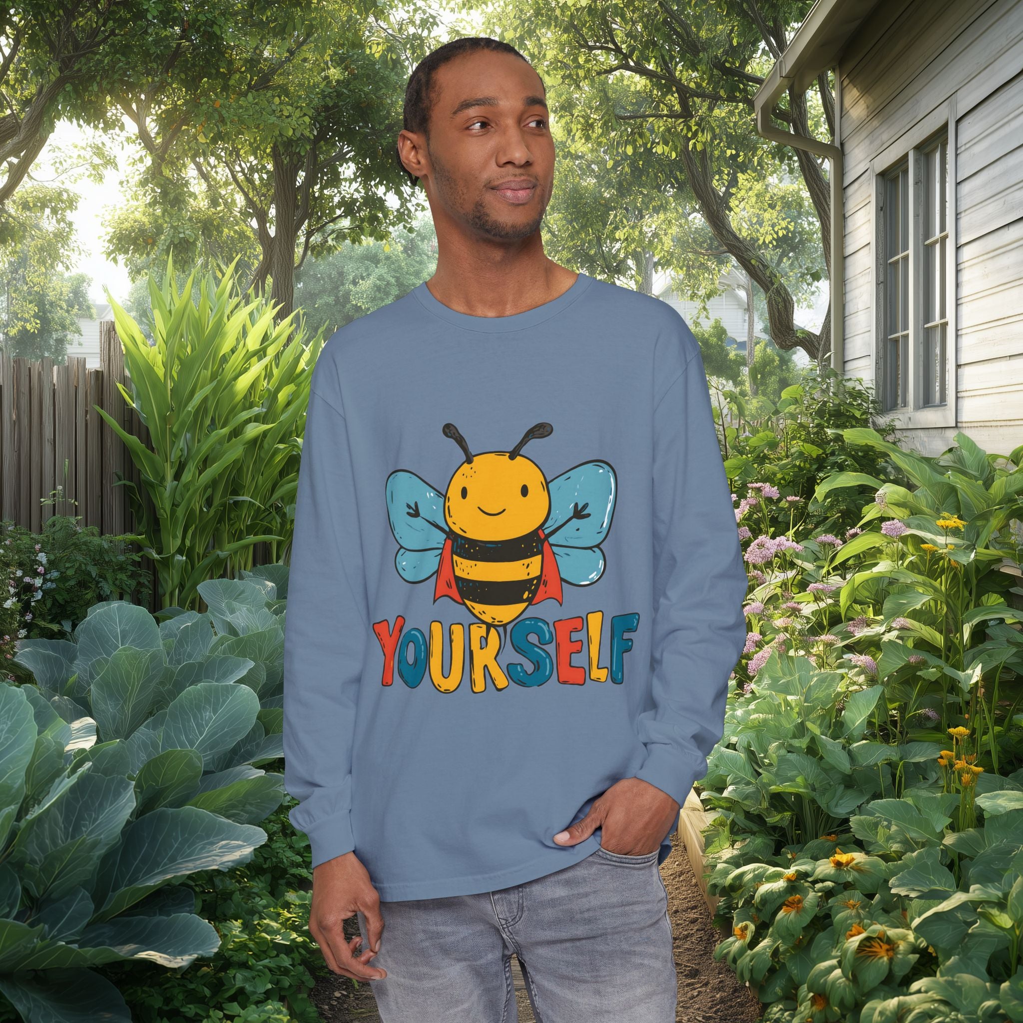 Superhero Bee Yourself Long Sleeve Tee