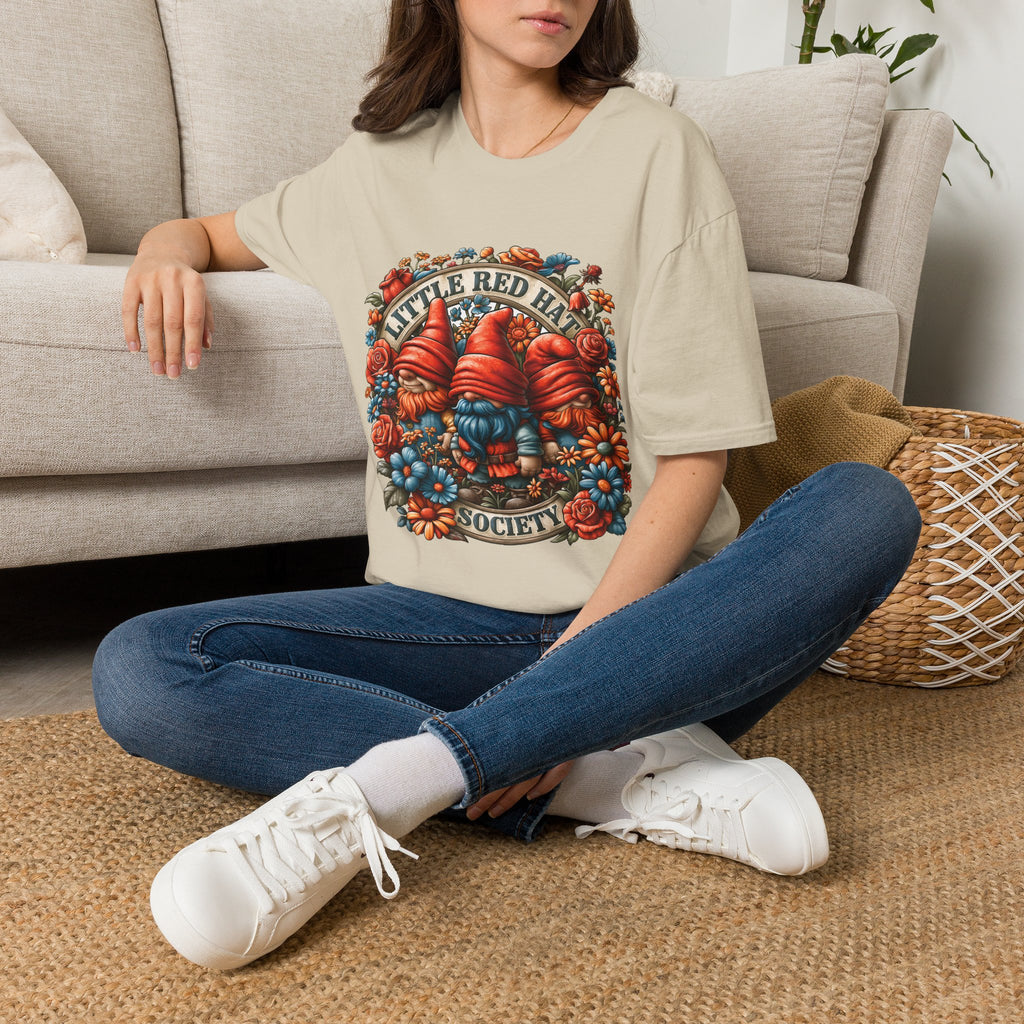 Garden Gnome Little Red Hat Society T-Shirt