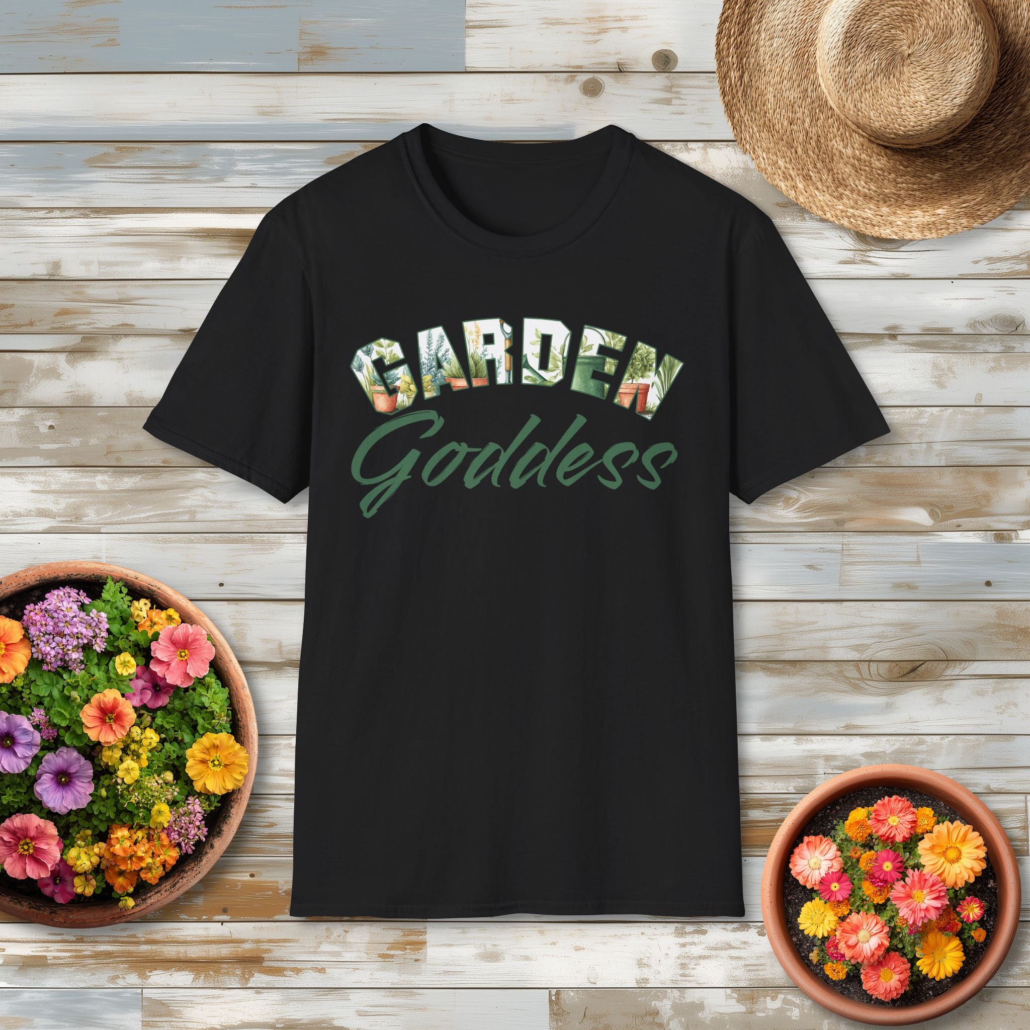Garden Goddess T-Shirt for Plant Lovers and Gardeners