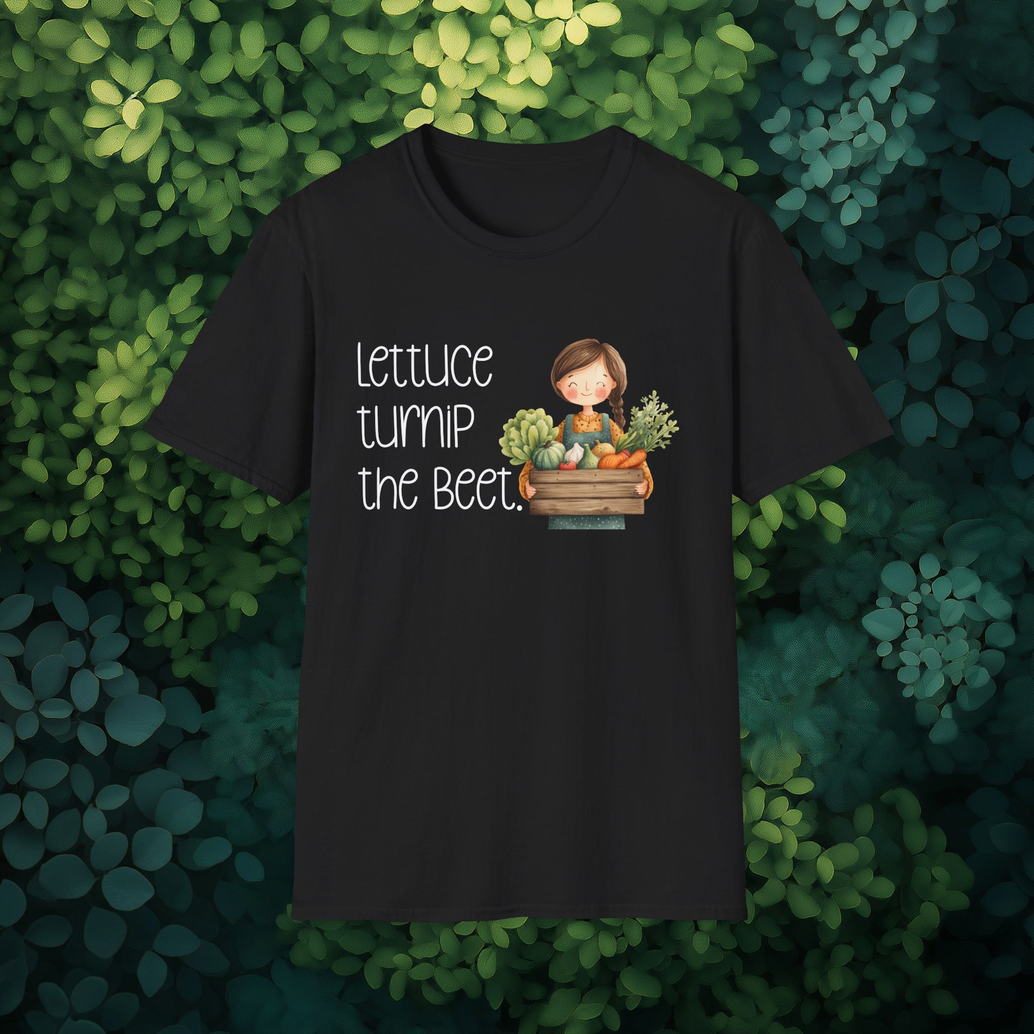 Lettuce Turnip the Beet, Cartoon Gardener T-Shirt