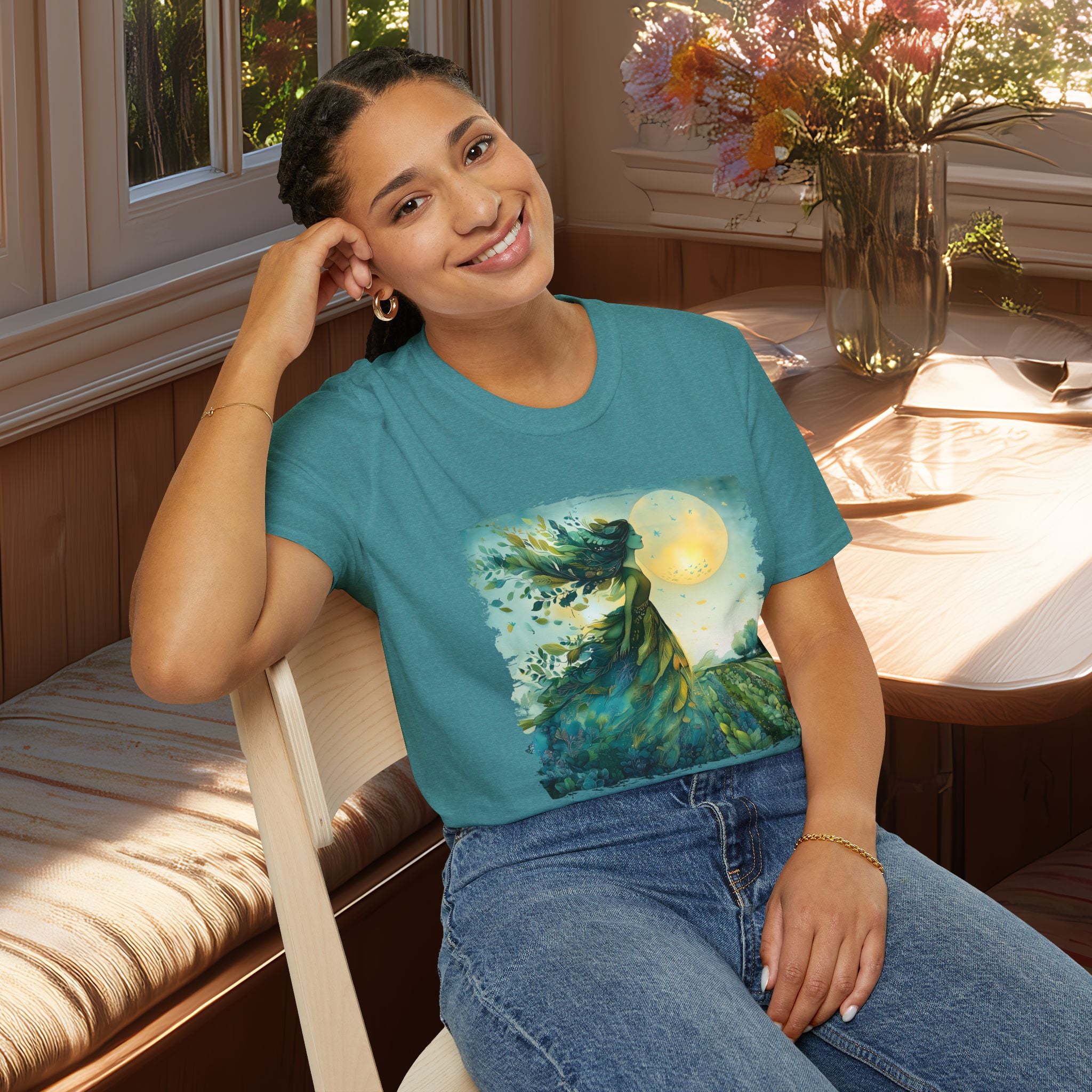 Garden Goddess T-Shirt for Gardeners, Nature Lovers, Summer Casual Wear