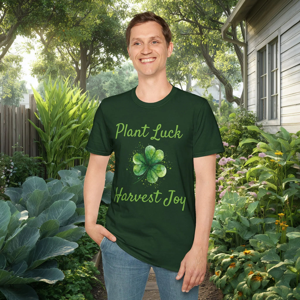Plant Luck Harvest Joy Shamrock T-Shirt