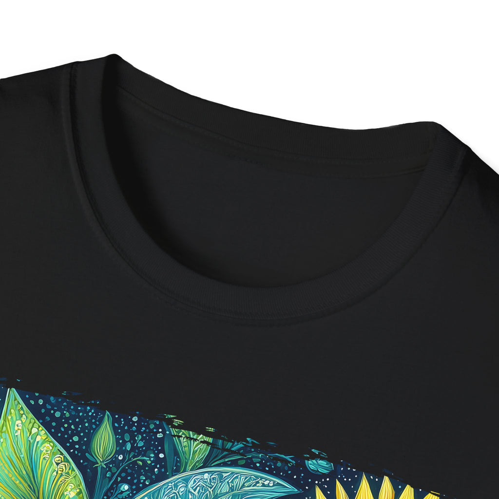 Whimsical Sunflower Garden T-Shirt for Plant Lovers and Gardeners