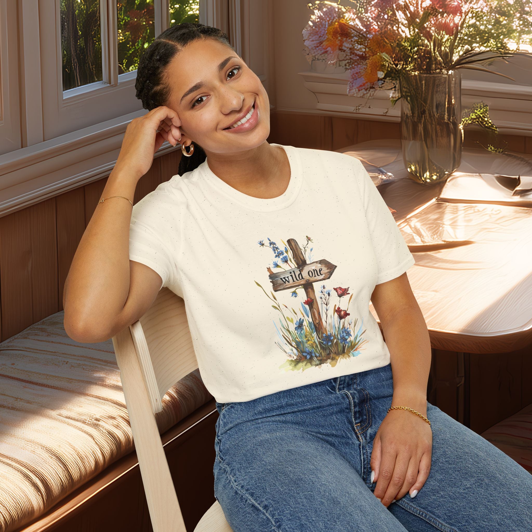 Wild One Wildflower Watercolor T-Shirt