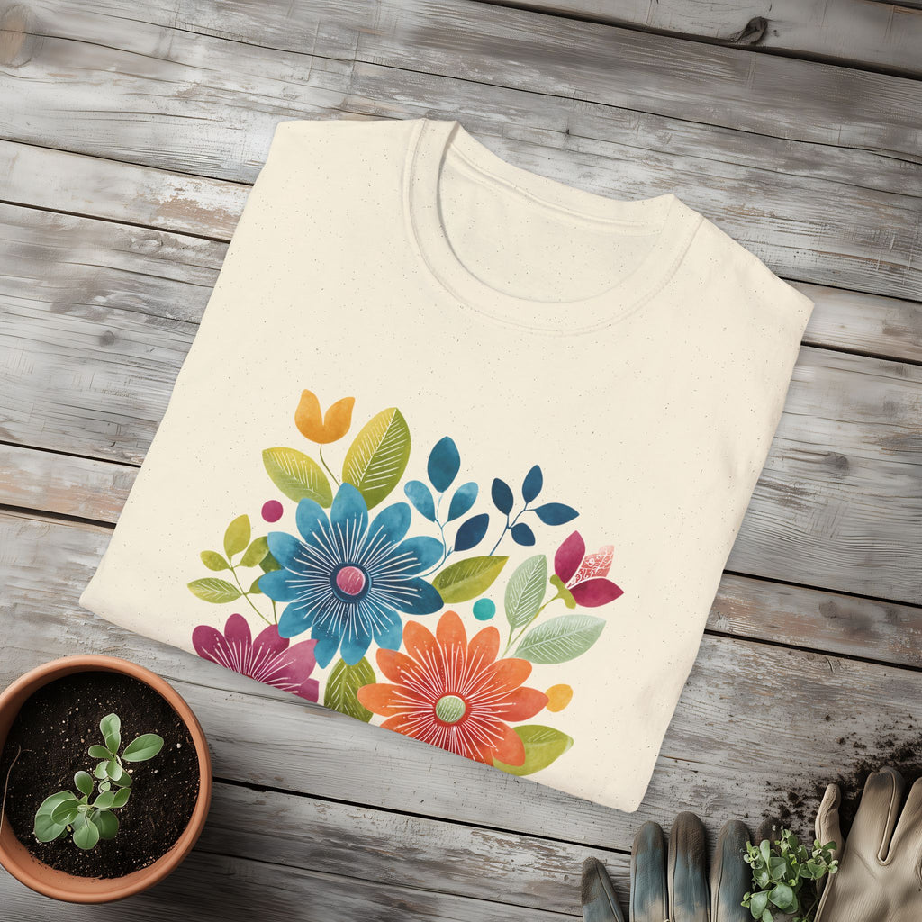 Retro Floral Collage Tee