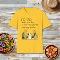 TO DO List T-Shirt – Funny Dog and Plant Life Graphic
