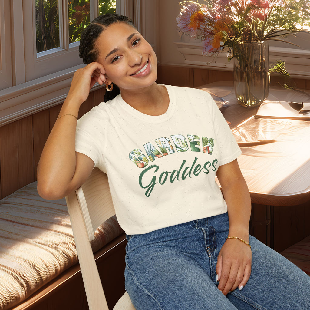 Garden Goddess T-Shirt for Plant Lovers and Gardeners
