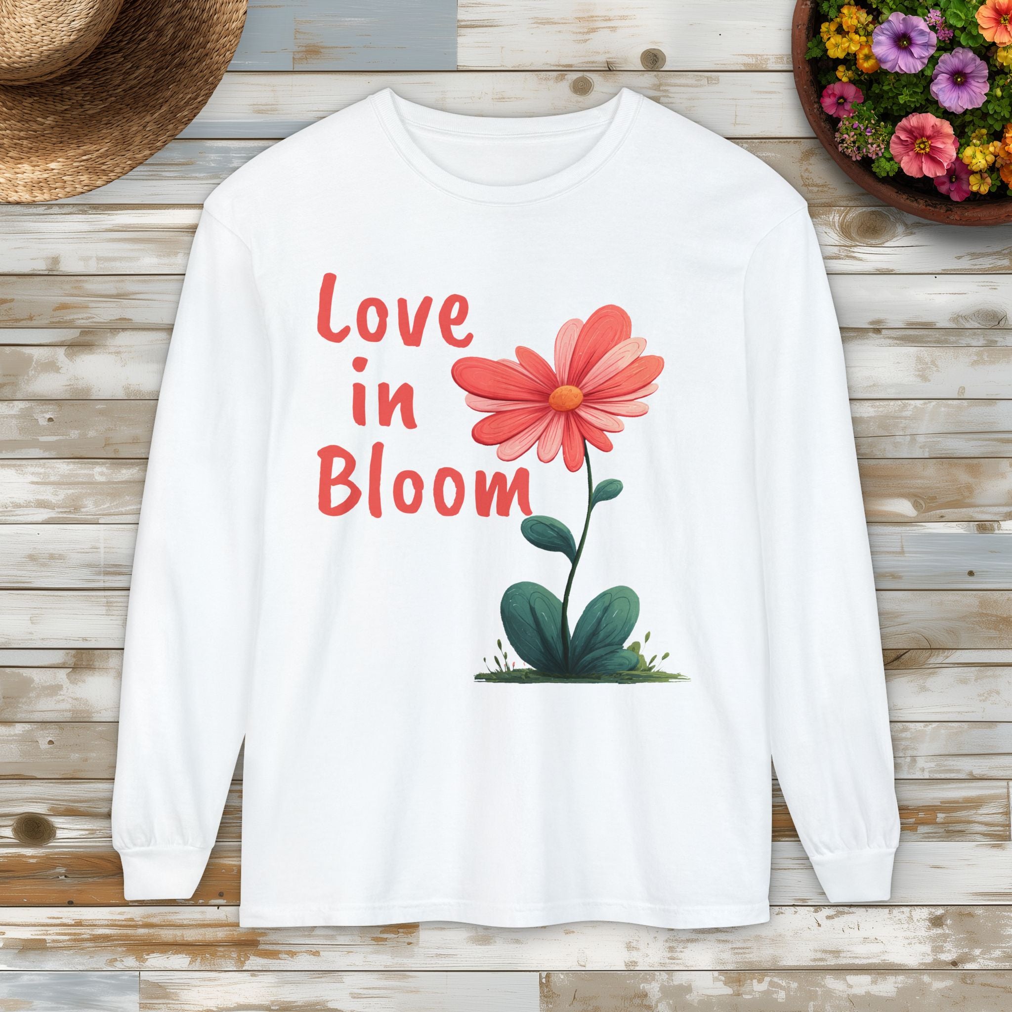Love in Bloom Romantic Long Sleeve Tee