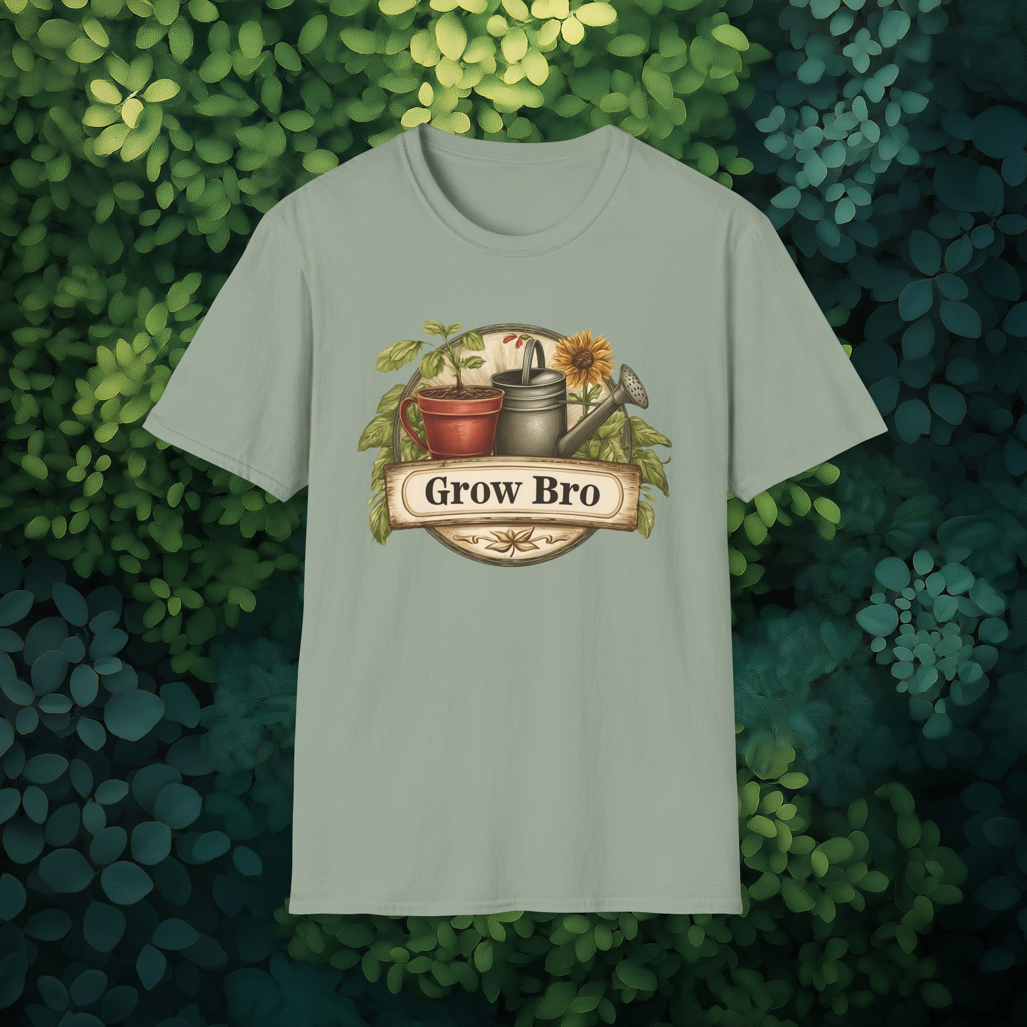 Vintage Grow Bro T-Shirt for  Backyard Gardeners