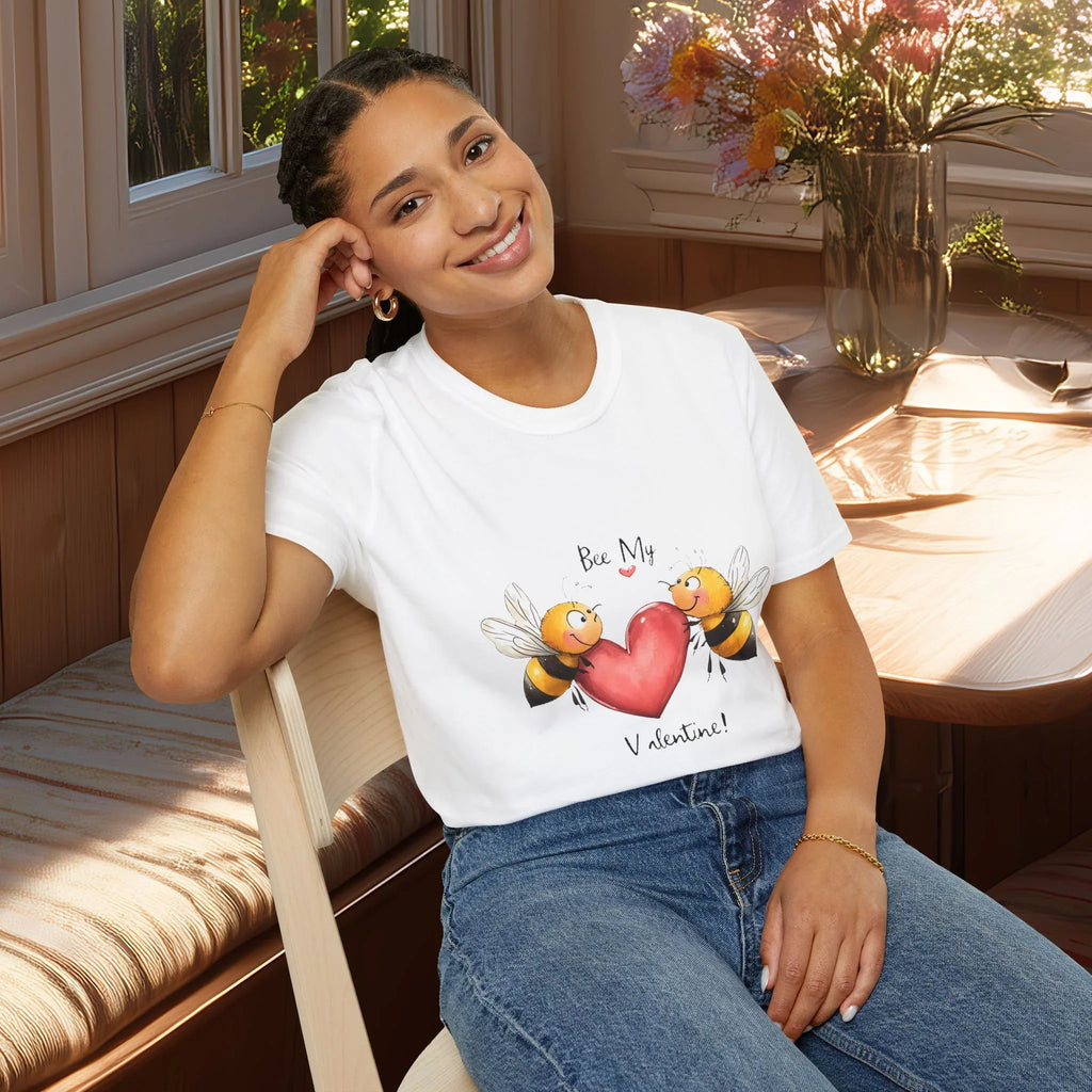 Cute Cartoon Bee My Valentine T-shirt
