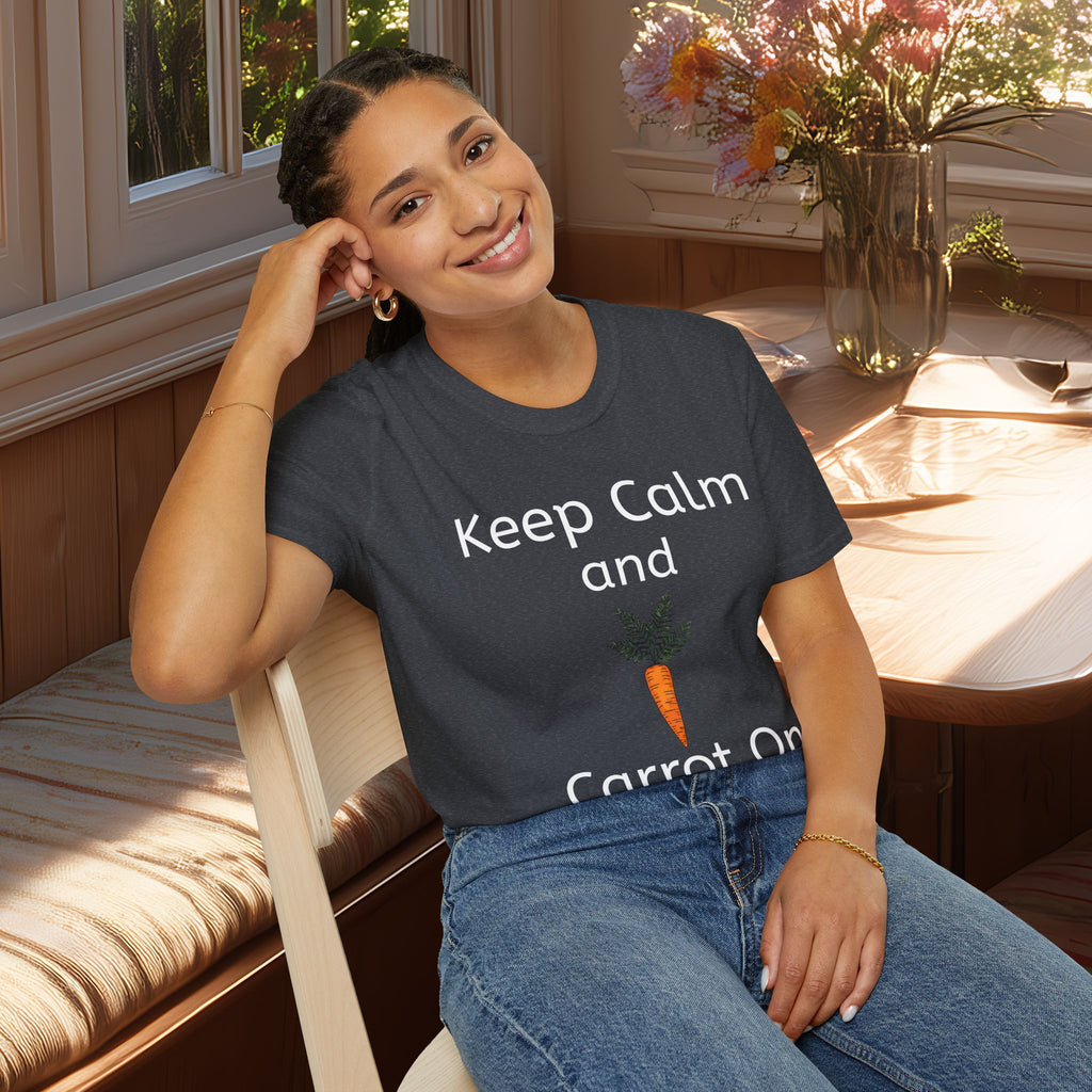 Keep Calm and Carrot On T-Shirt for Garden Lovers