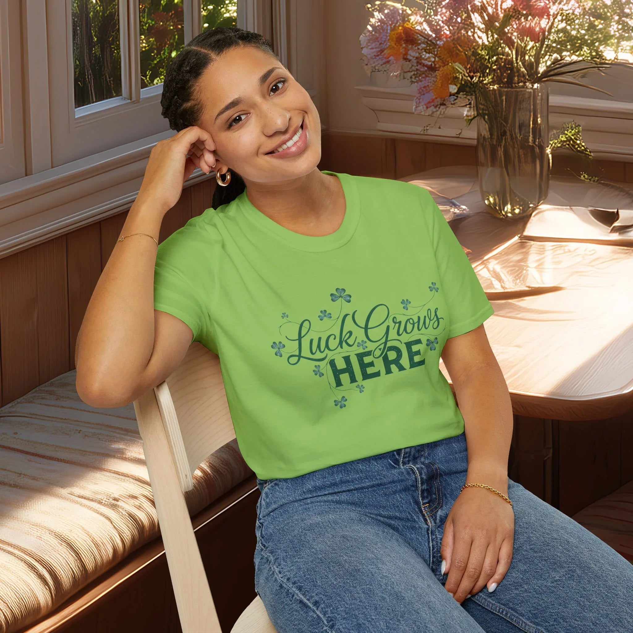 Luck Grows Here Shamrock T-Shirt