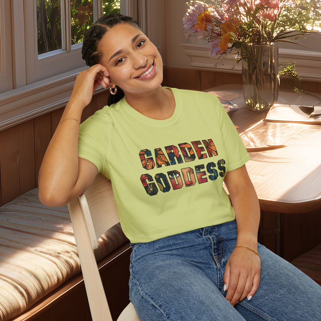 Boho Garden Goddess T-Shirt for  Nature Lovers