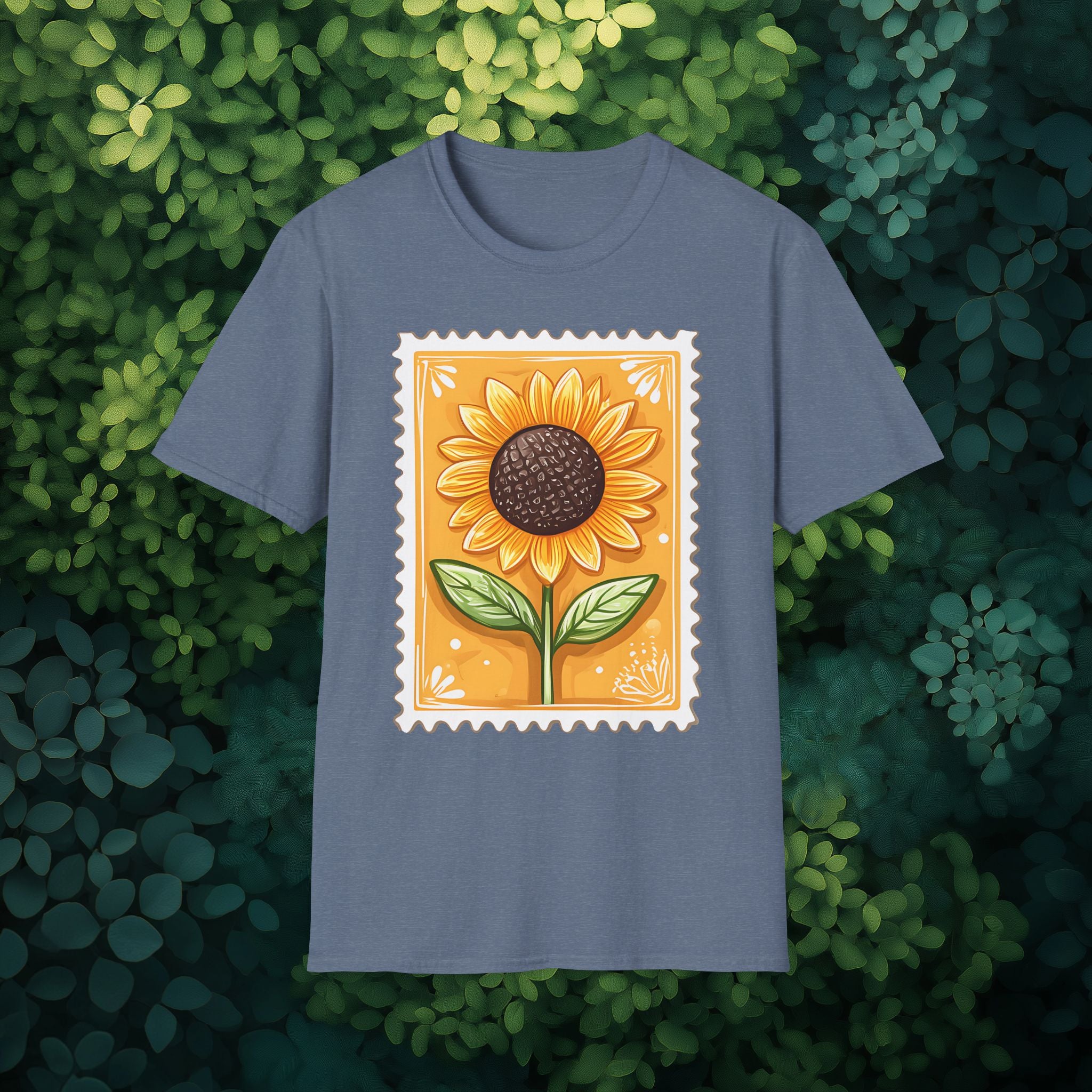 Sunflower Postage Stamp T-Shirt