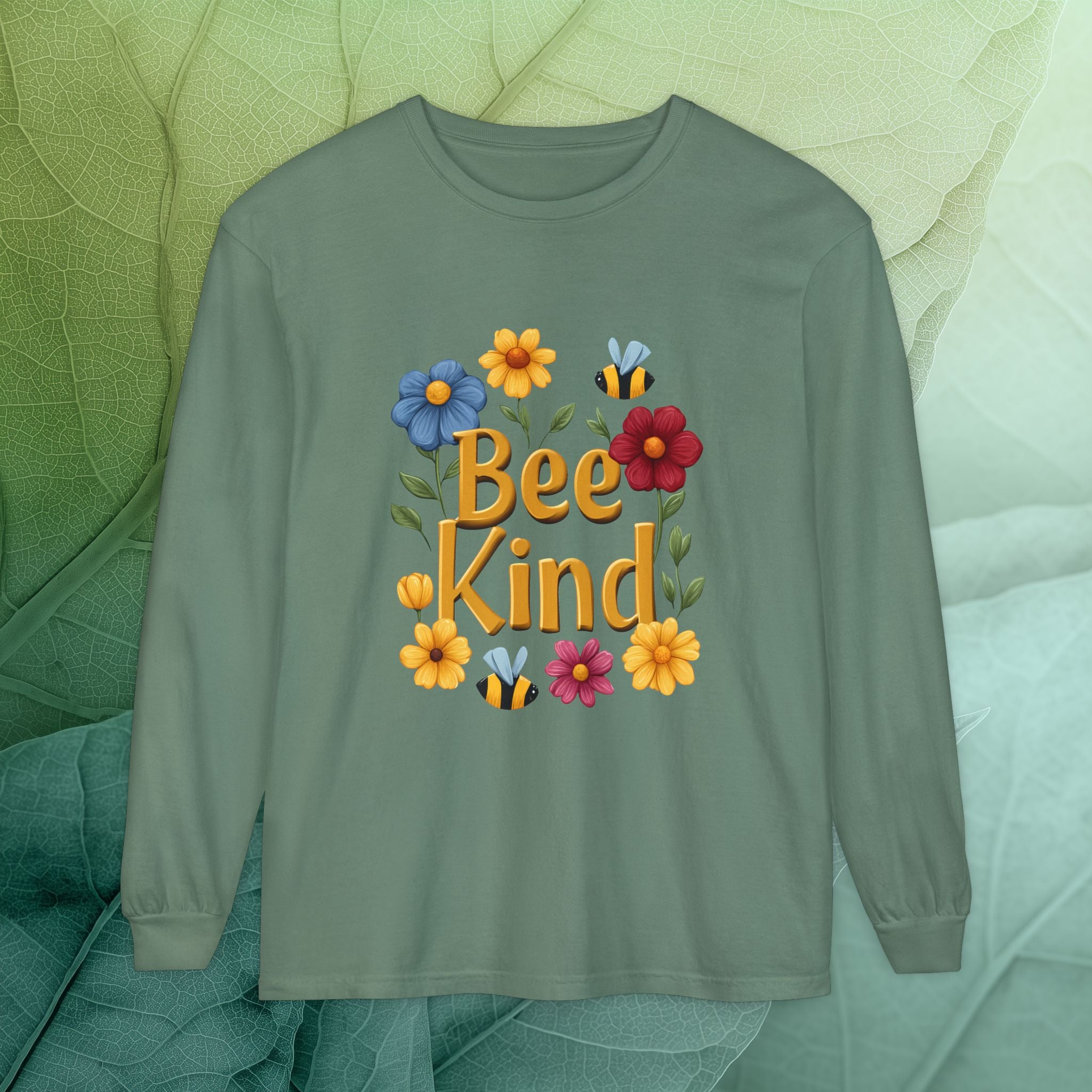 Bee Kind Bloom and Bee Long Sleeve Tee