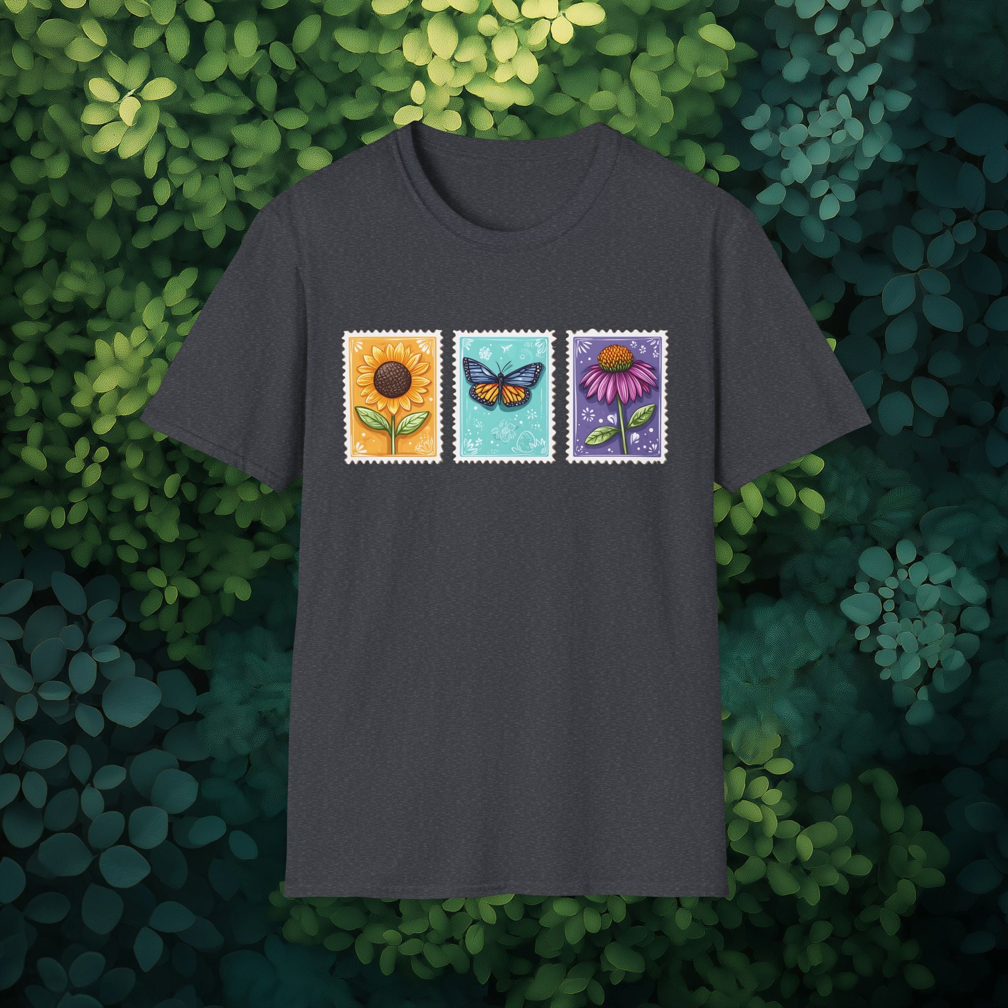 Trio of Floral Postage Stamps T-Shirt