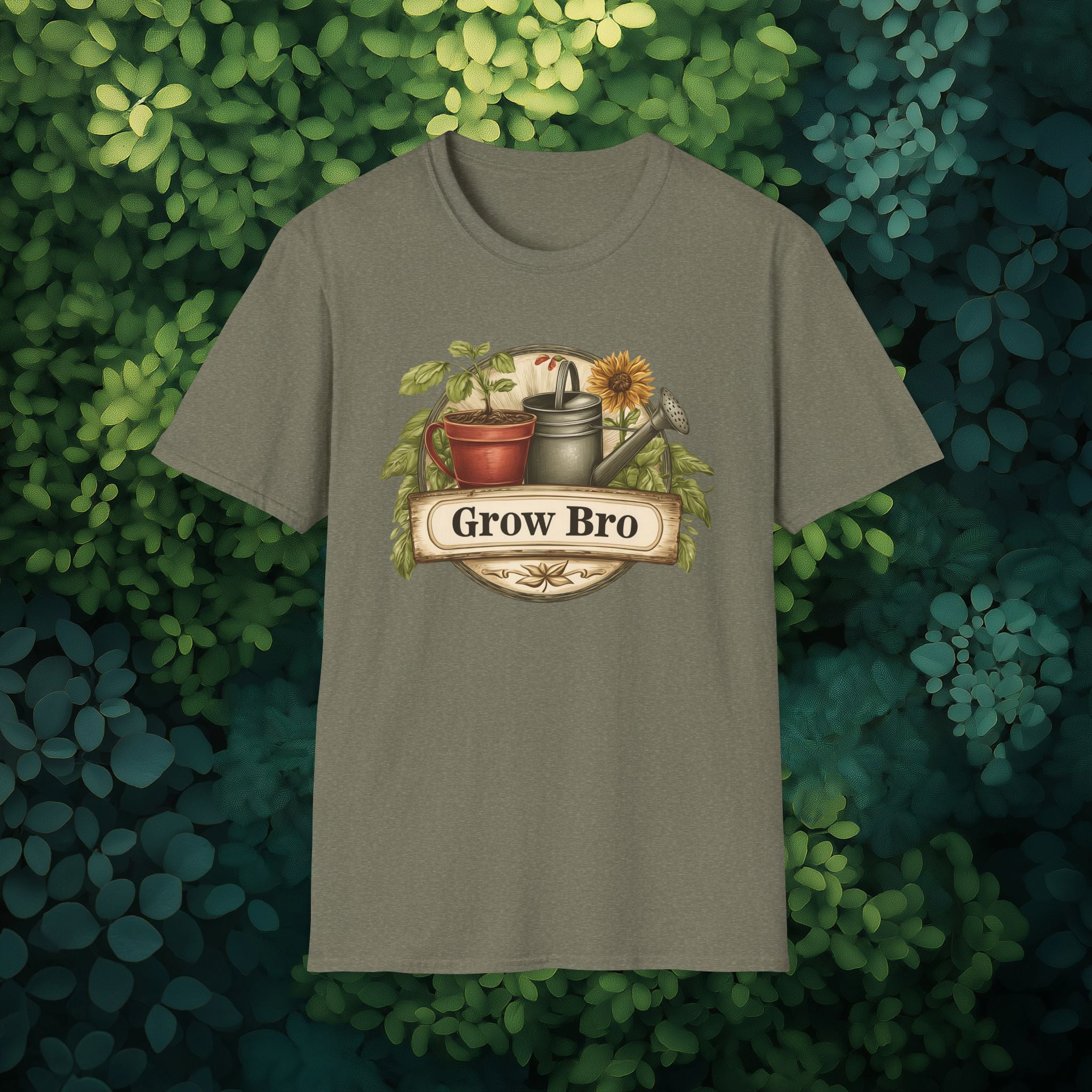 Vintage Grow Bro T-Shirt for  Backyard Gardeners