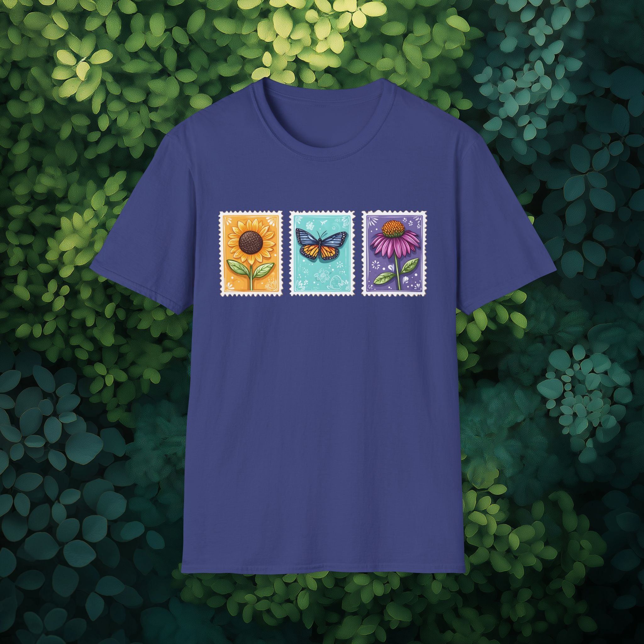 Trio of Floral Postage Stamps T-Shirt