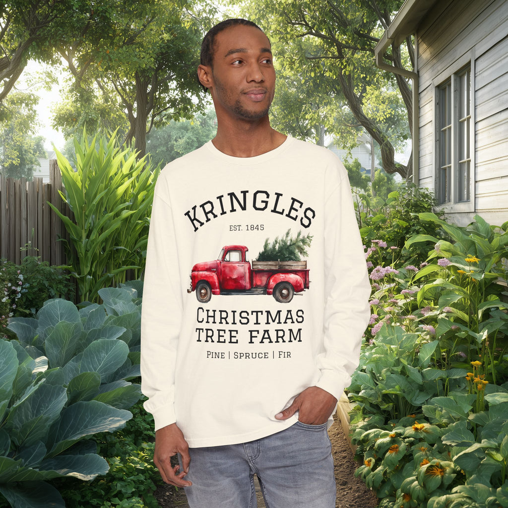 Kringles Christmas Tree Farm Long Sleeve Tee
