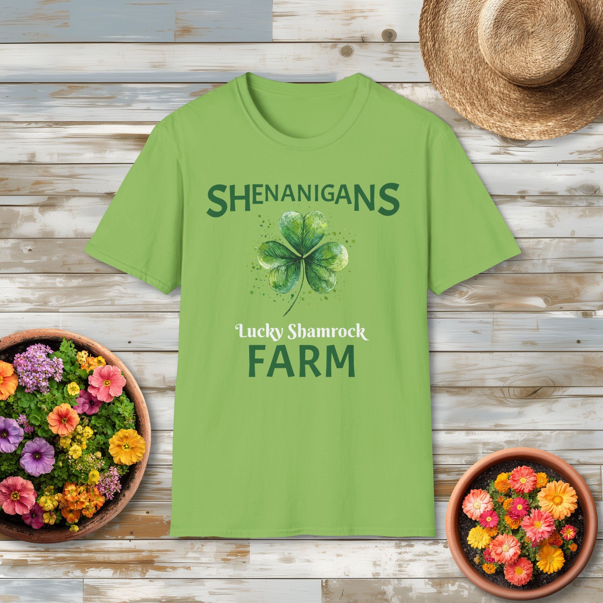 Shenanigans Lucky Shamrock Farm T-Shirt