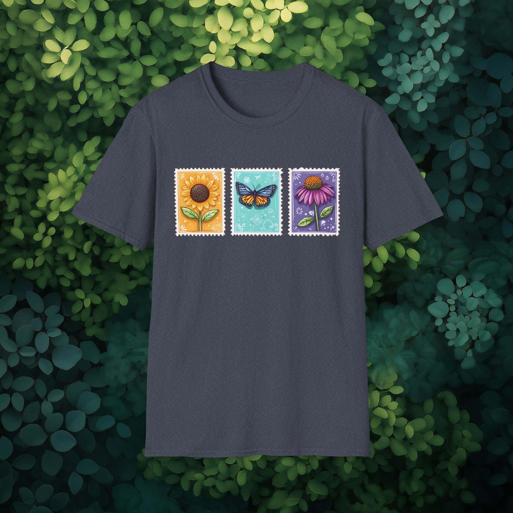 Trio of Floral Postage Stamps T-Shirt
