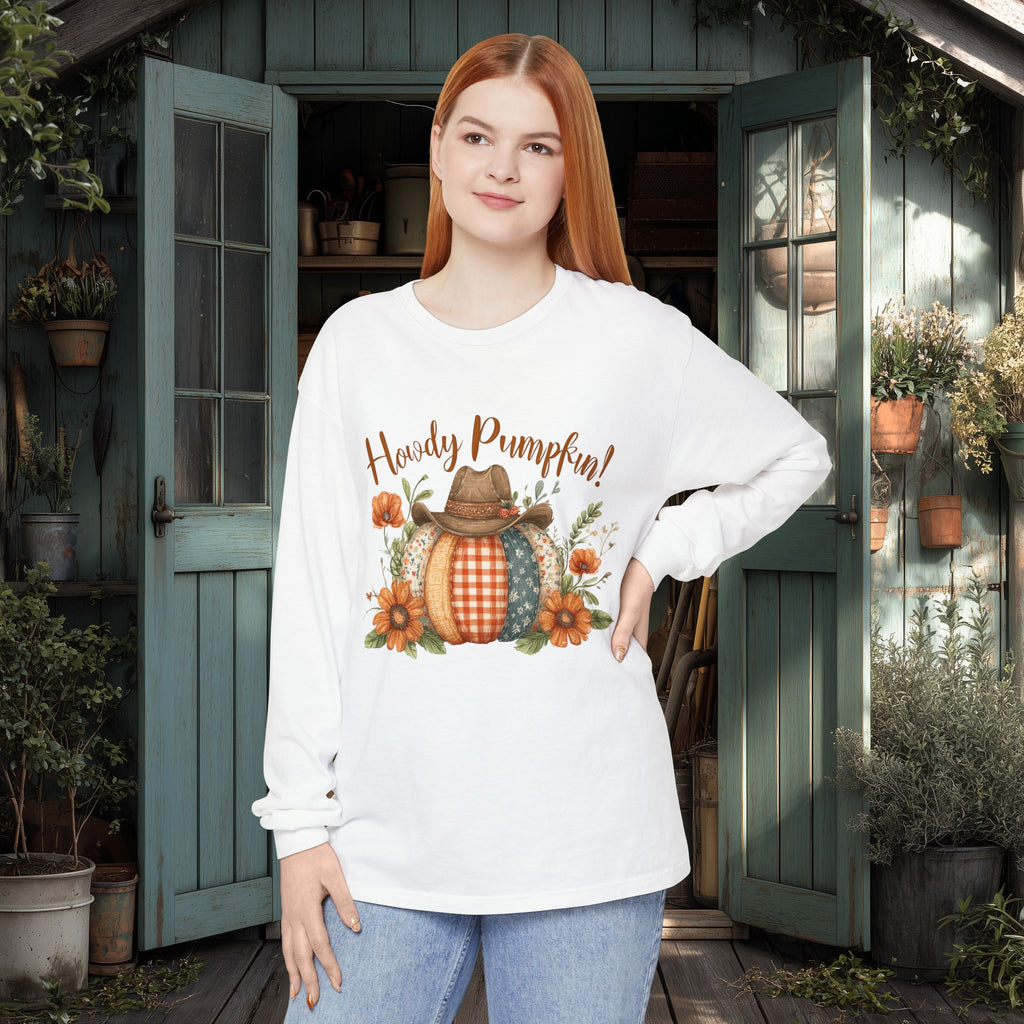 Howdy Pumpkin Long Sleeve Tee