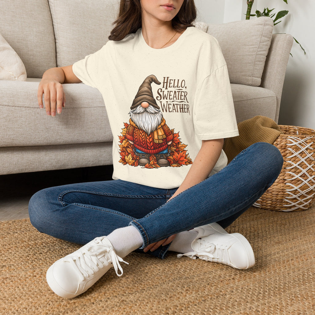 Hello Sweater Weather Garden Gnome T-Shirt