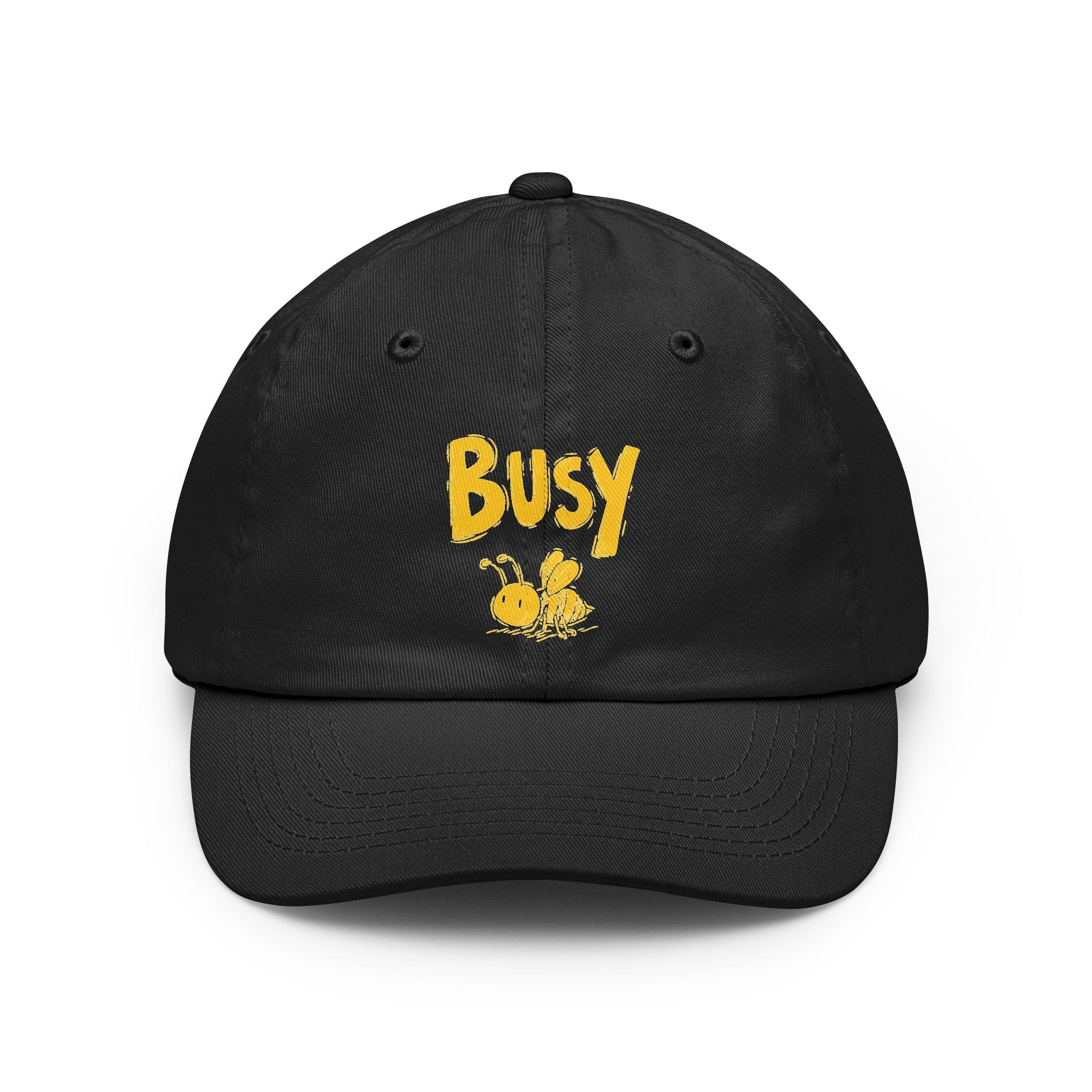 Busy Bee Cartoon Dad Hat for Beekeepers and Nature Lovers