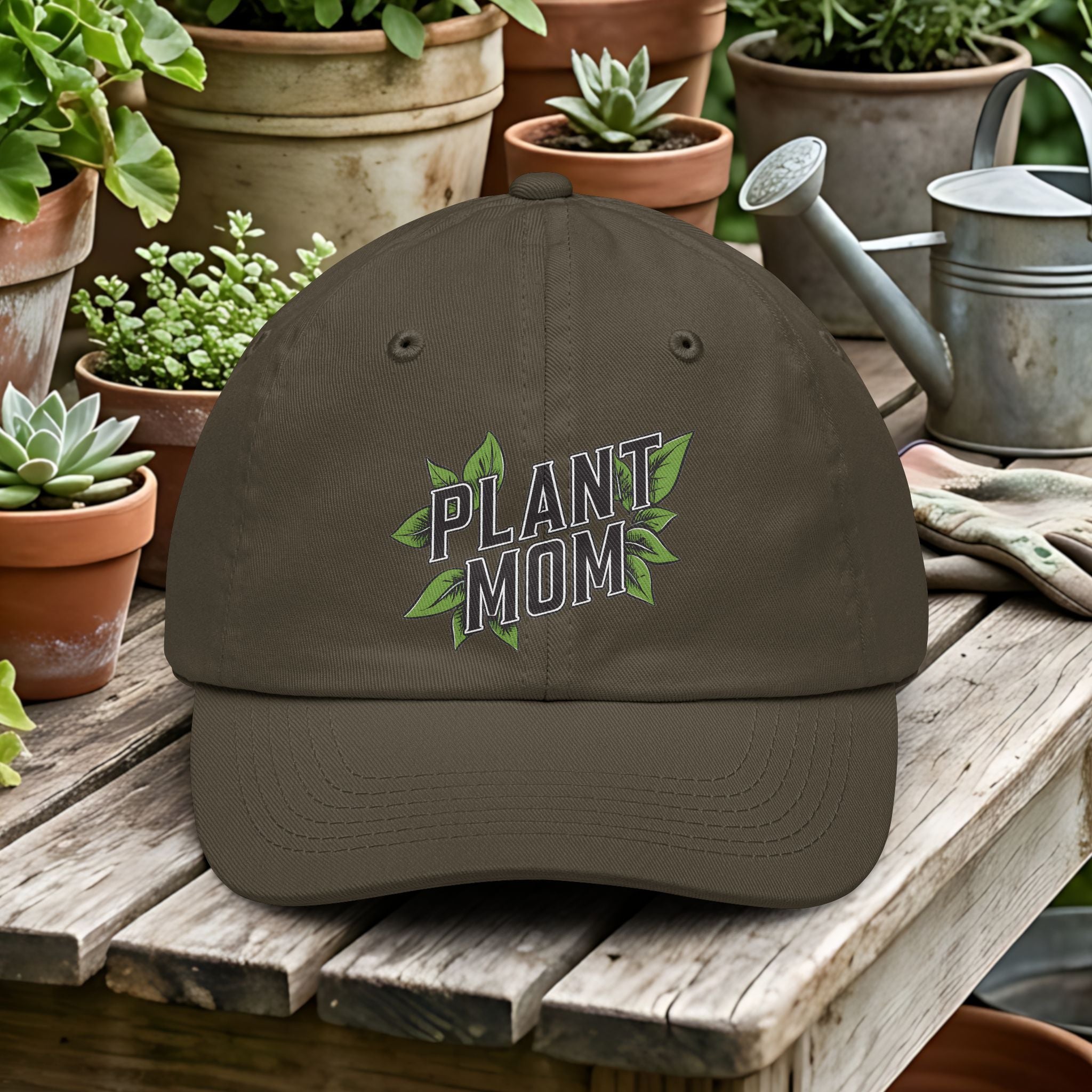 Plant Mom Collegiate Style Gardening Hat